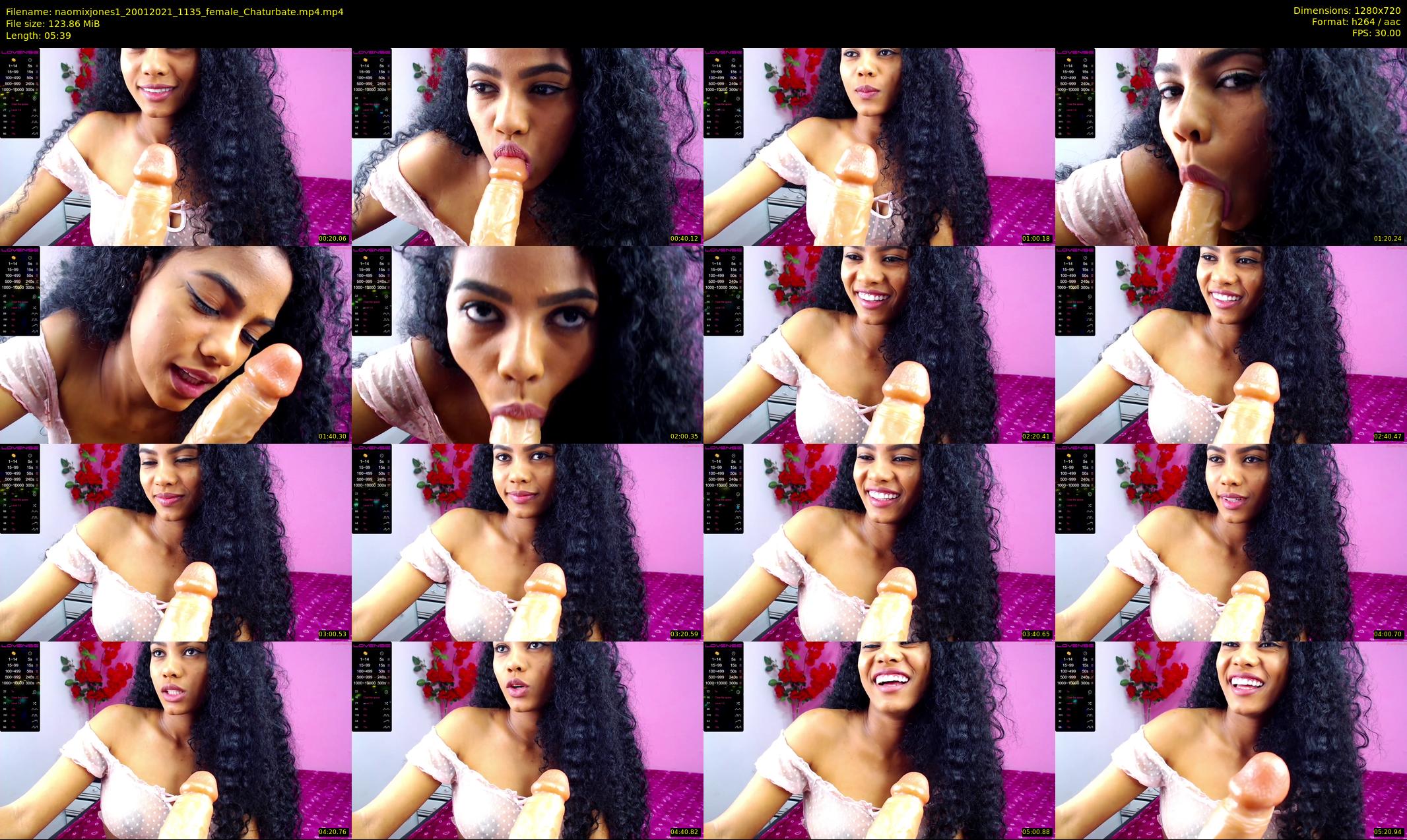 naomixjones1 — 6 minute Chaturbate female cam show recording, 720p, Jan 20, 2021