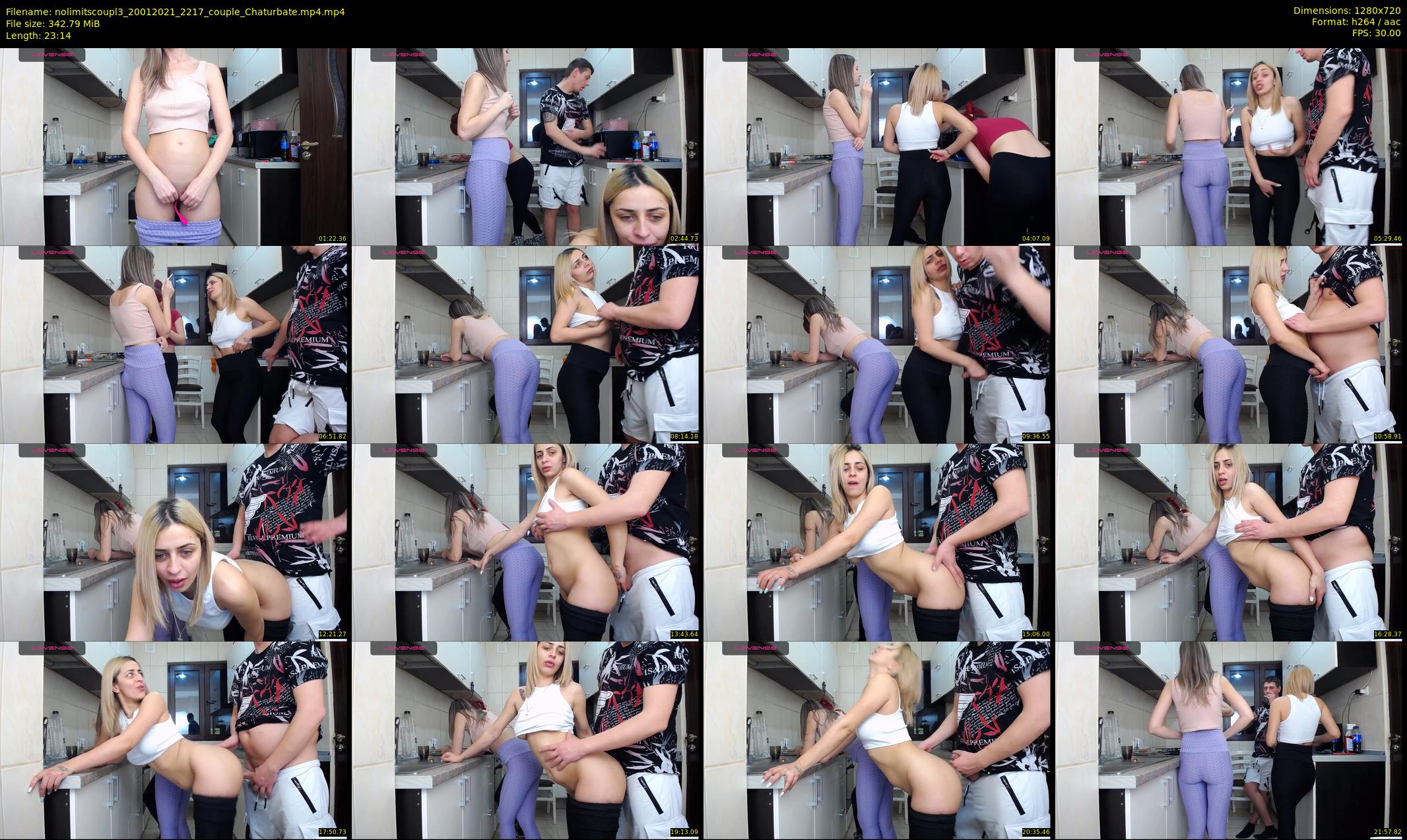 nolimitscoupl3 — 24 minute Chaturbate couple cam show recording, 720p, Jan 20, 2021