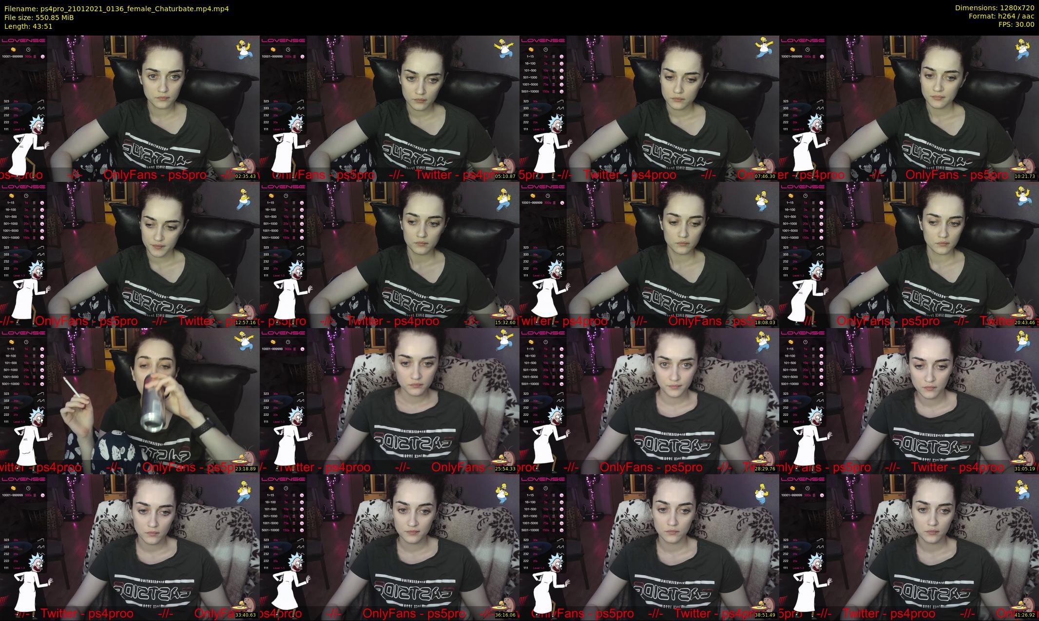 ps4pro — 44 minute Chaturbate female cam show recording, 720p, Jan 21, 2021