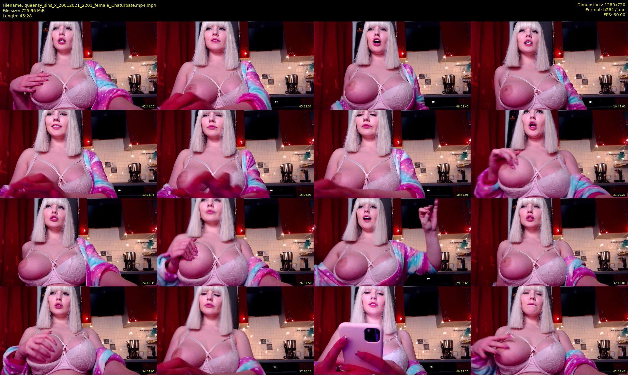 queensy_sins_x — 46 minute Chaturbate female cam show recording, 720p, Jan 20, 2021