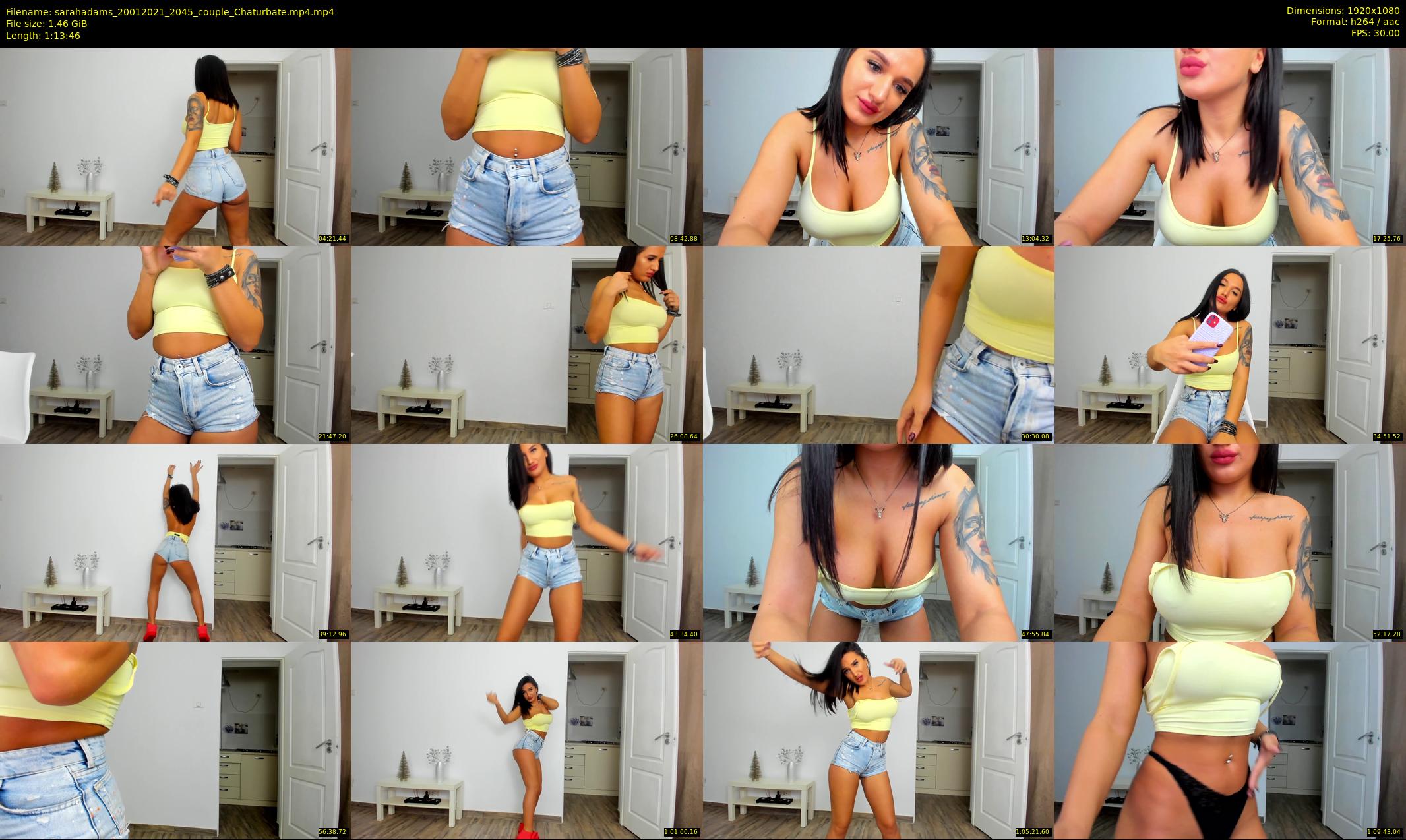 sarahadams — 74 minute Chaturbate female cam show recording, 1080p, Jan 20, 2021