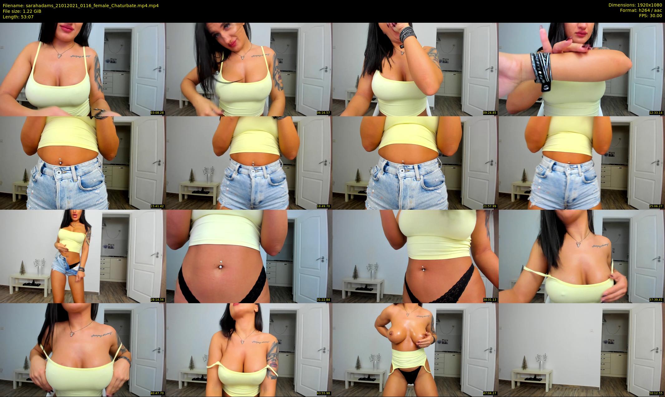 sarahadams — 54 minute Chaturbate female cam show recording, 1080p, Jan 21, 2021