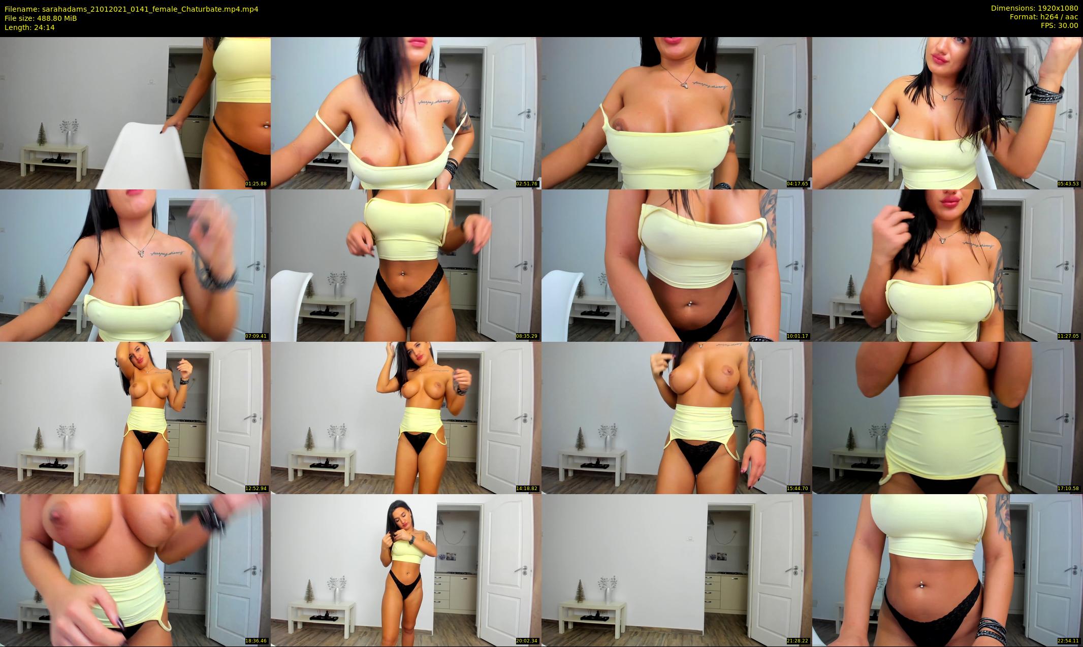 sarahadams — 25 minute Chaturbate female cam show recording, 1080p, Jan 21, 2021