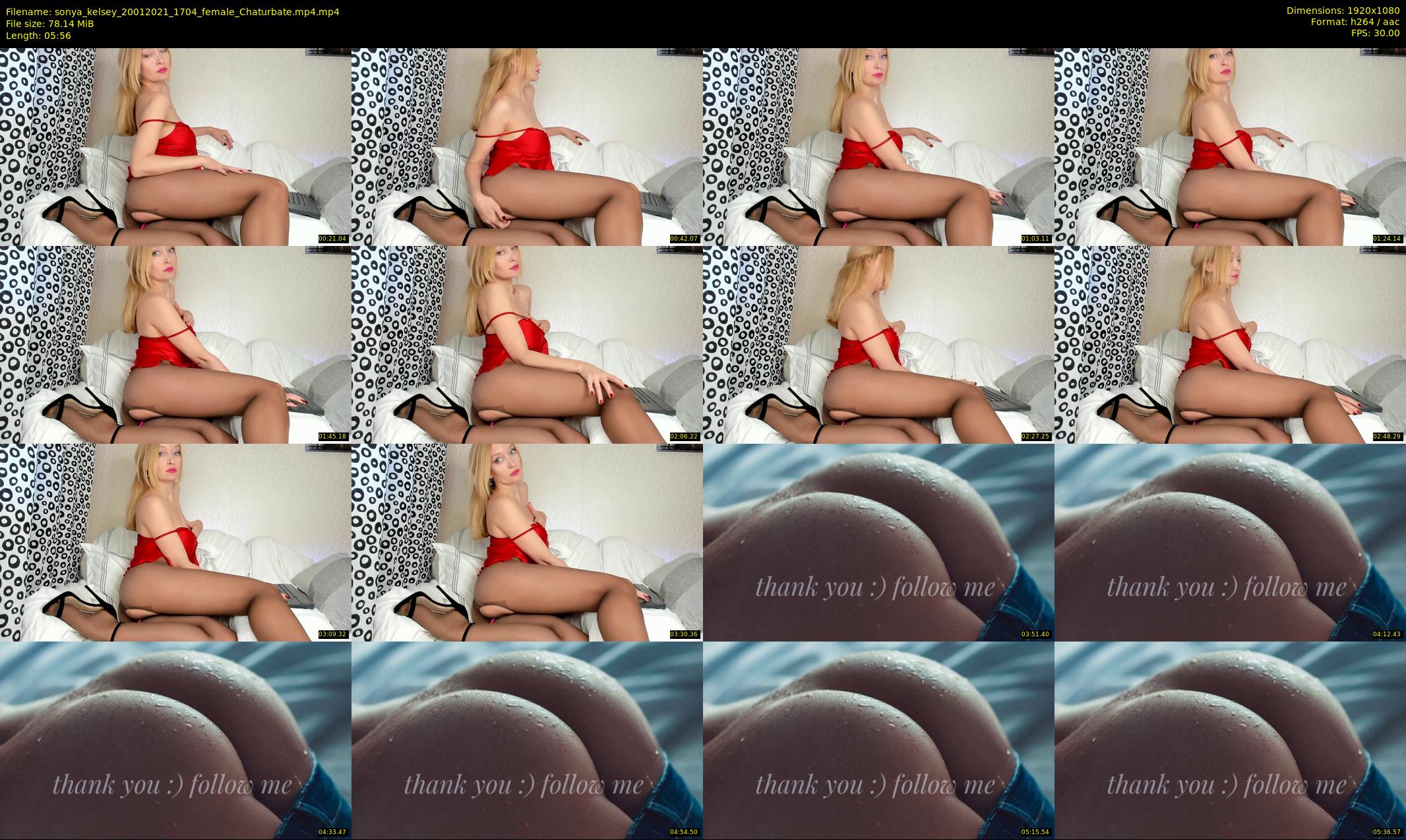 sonya_kelsey — 6 minute Chaturbate female cam show recording, 1080p, Jan 20, 2021