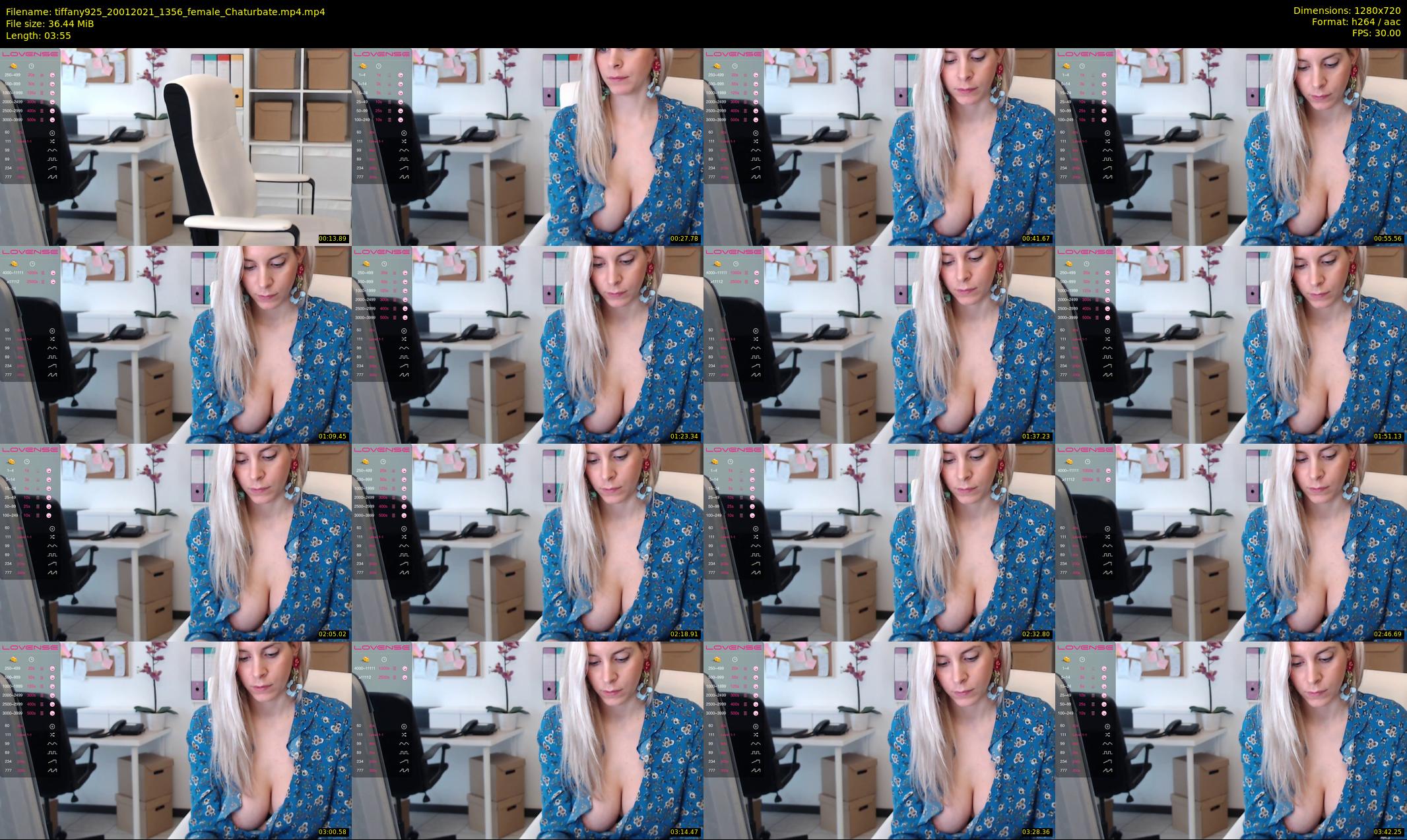 tiffany925 — 4 minute Chaturbate female cam show recording, 720p, Jan 20, 2021
