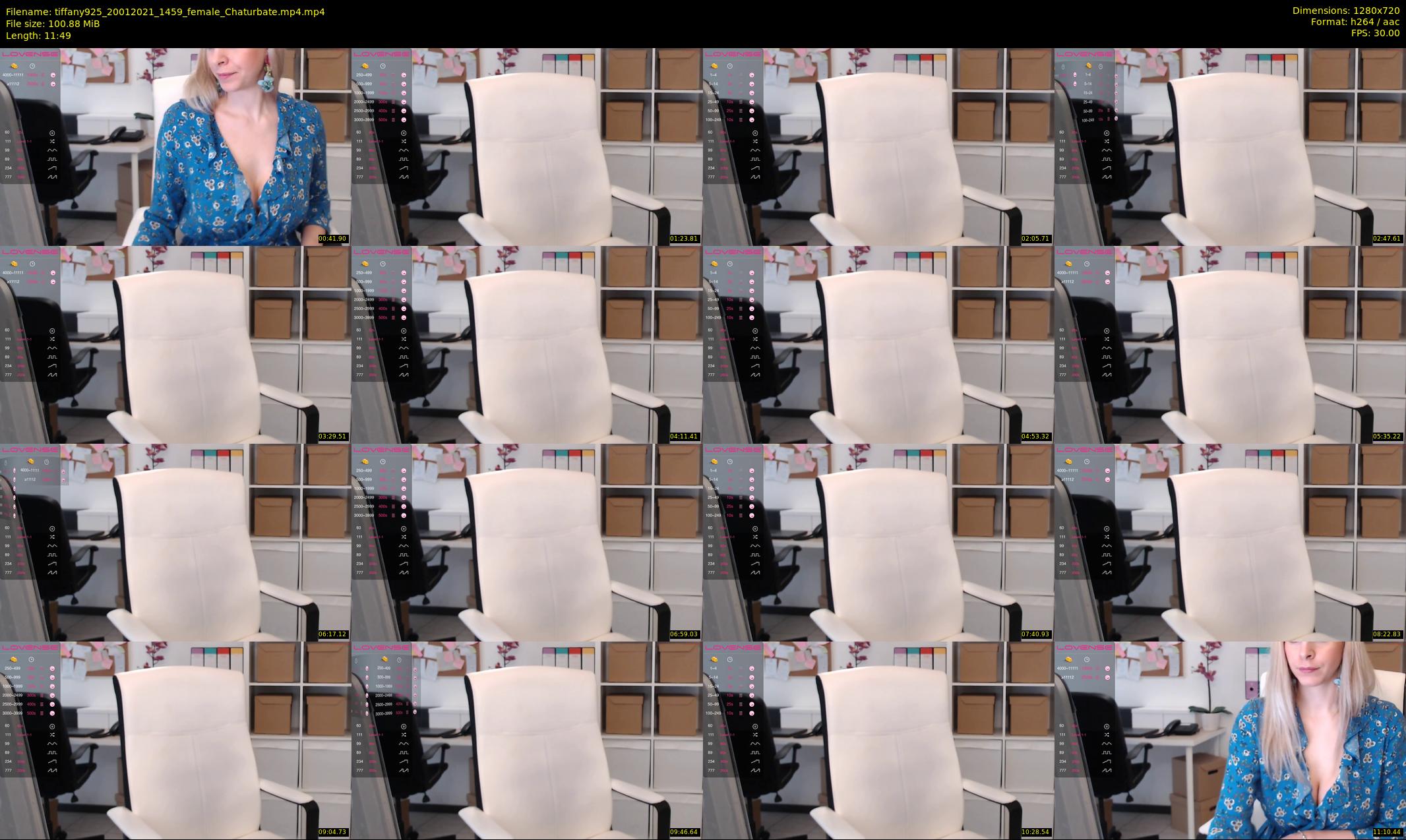 tiffany925 — 12 minute Chaturbate female cam show recording, 720p, Jan 20, 2021