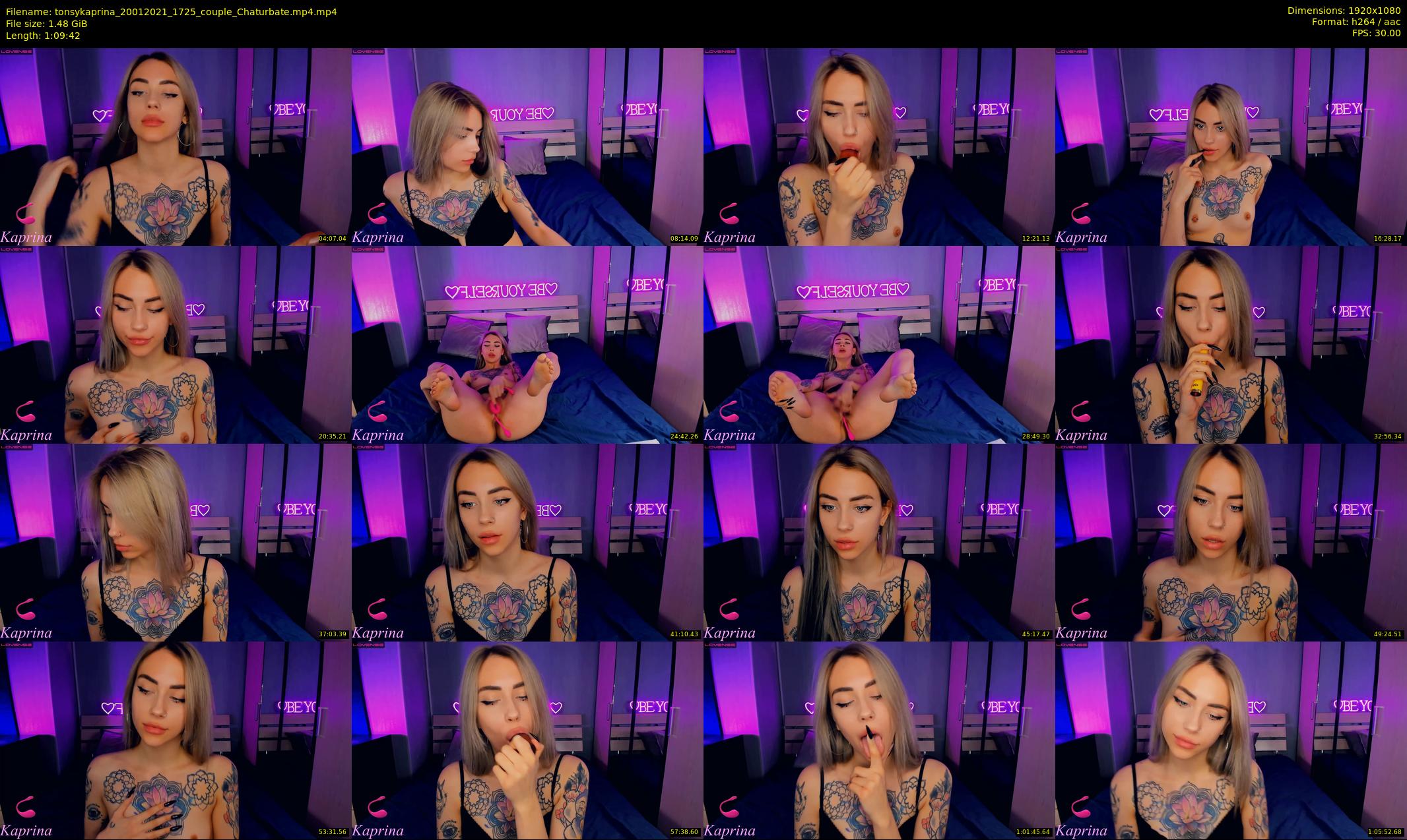 tonsykaprina — 70 minute Chaturbate couple cam show recording, 1080p, Jan 20, 2021