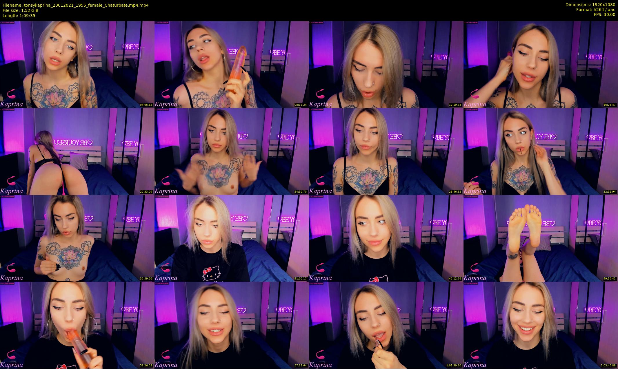 tonsykaprina — 70 minute Chaturbate couple cam show recording, 1080p, Jan 20, 2021