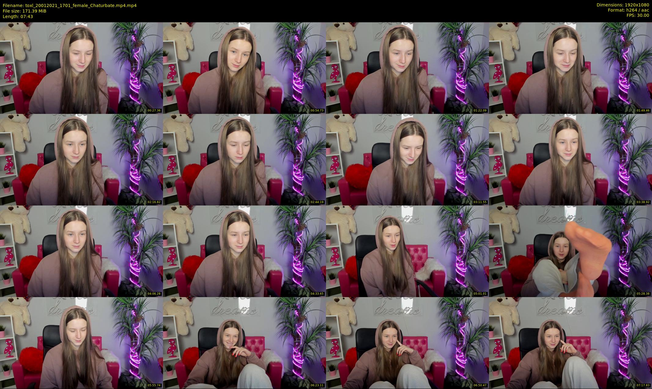 toxl — 8 minute Chaturbate female cam show recording, 1080p, Jan 20, 2021