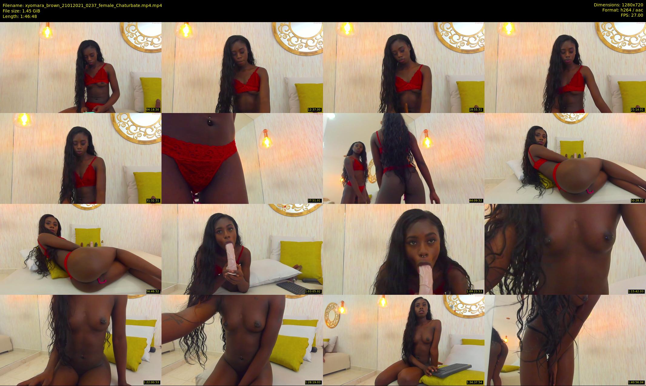 xyomara_brown — 107 minute Chaturbate female cam show recording, 720p, Jan 21, 2021