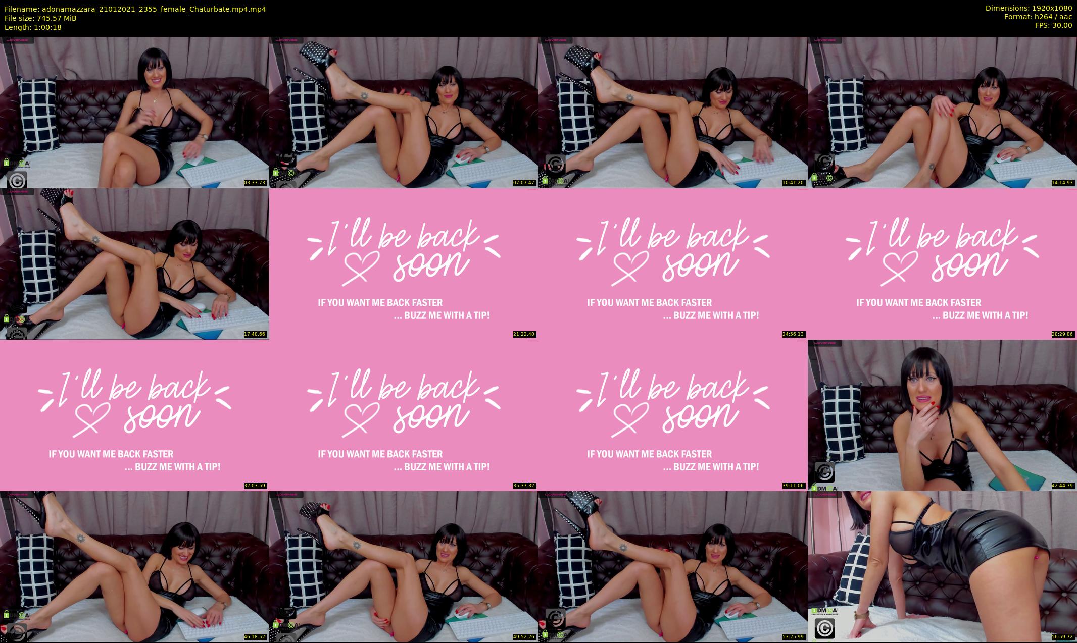 adonamazzara — 61 minute Chaturbate female cam show recording, 1080p, Jan 21, 2021
