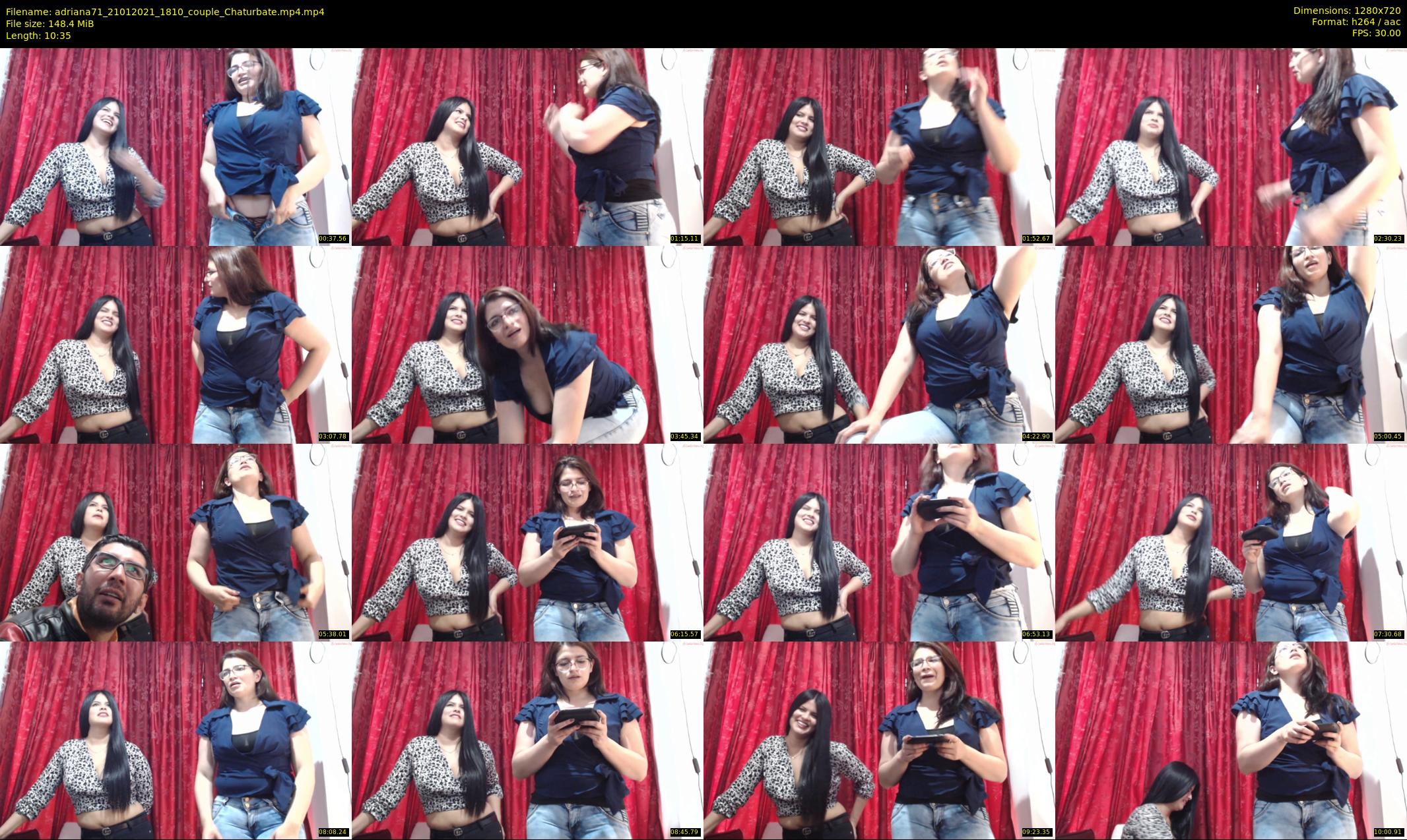 adriana71 — 11 minute Chaturbate couple cam show recording, 720p, Jan 21, 2021