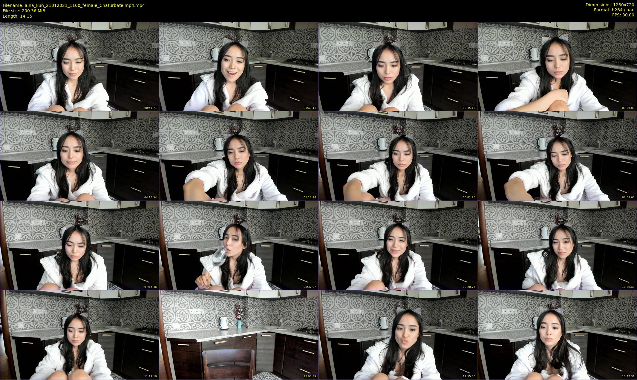 aina_kun — 15 minute Chaturbate female cam show recording, 720p, Jan 21, 2021