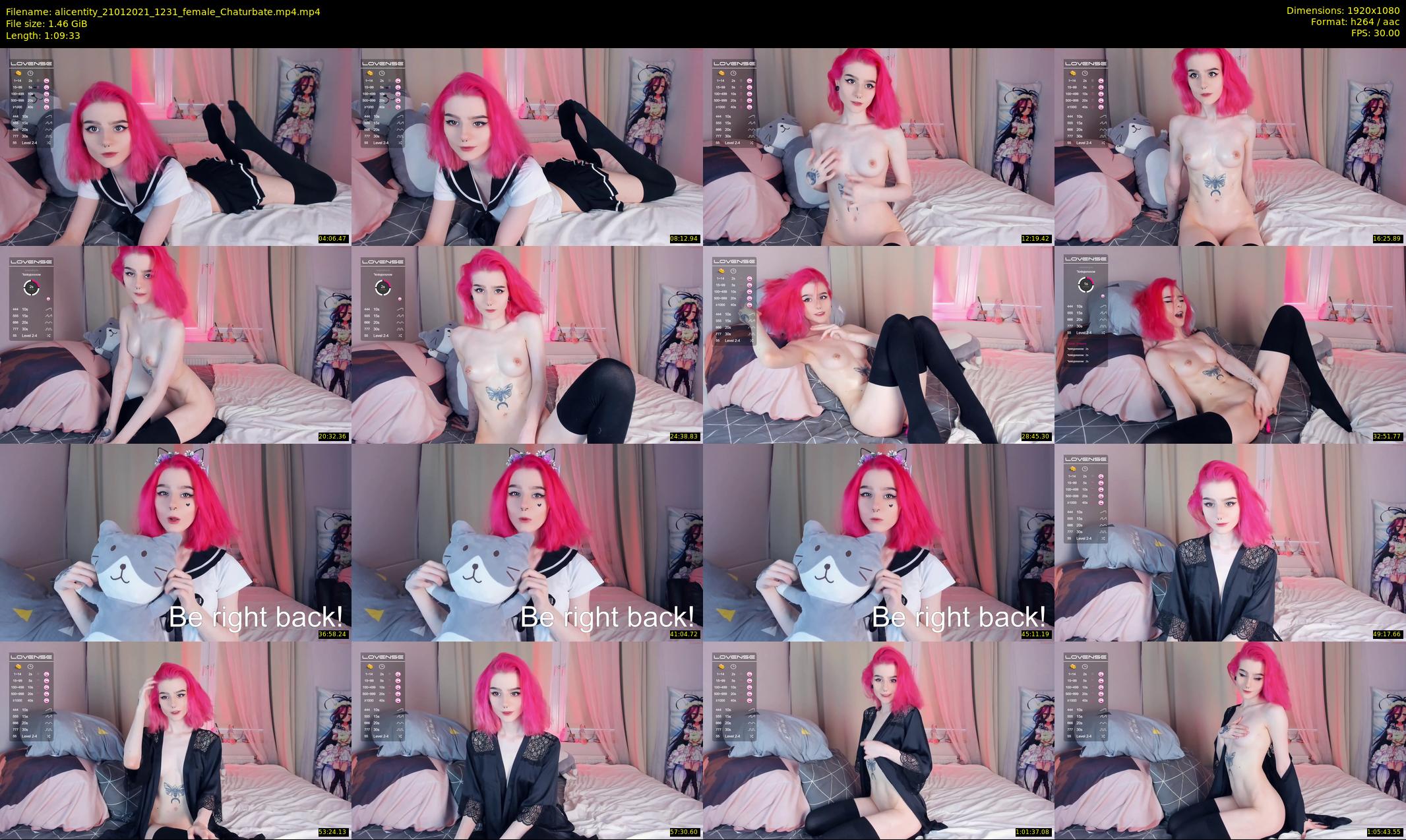 alicentity — 70 minute Chaturbate female cam show recording, 1080p, Jan 21, 2021