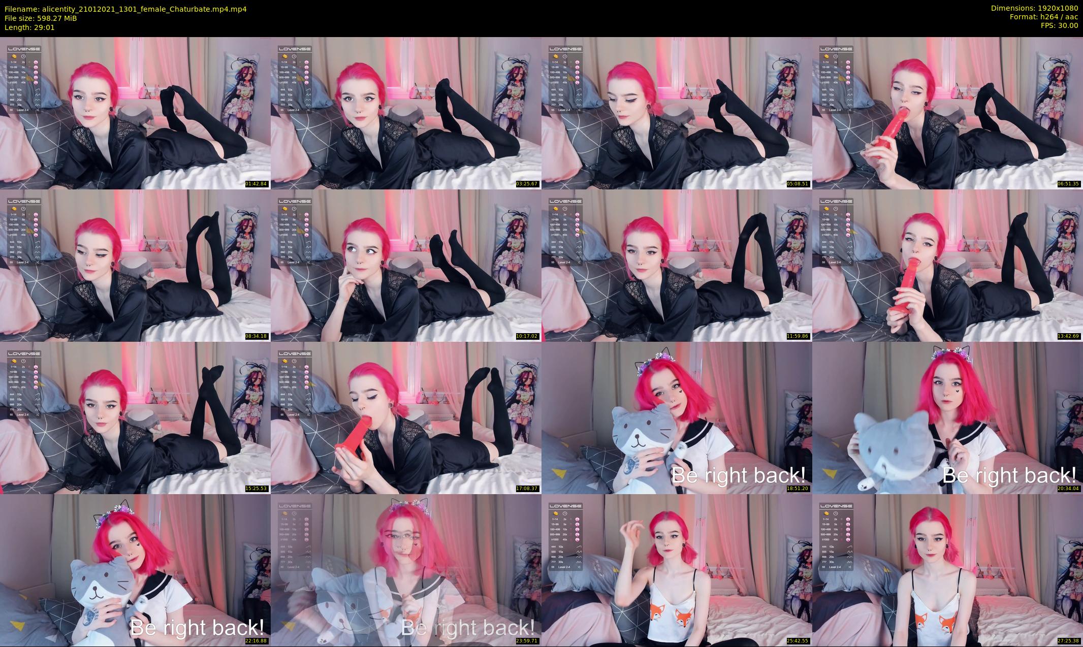 alicentity — 30 minute Chaturbate female cam show recording, 1080p, Jan 21, 2021