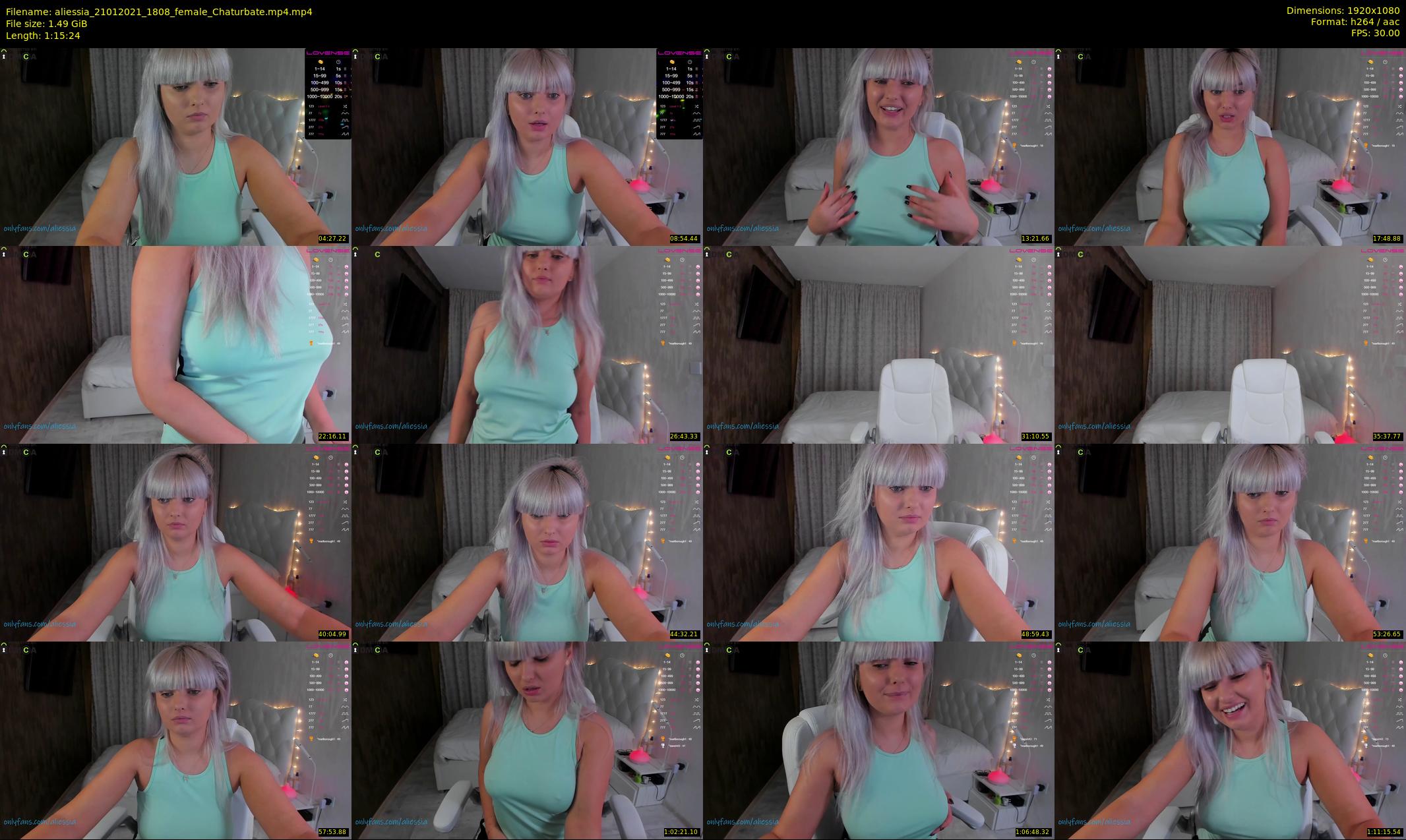 aliessia — 76 minute Chaturbate female cam show recording, 1080p, Jan 21, 2021