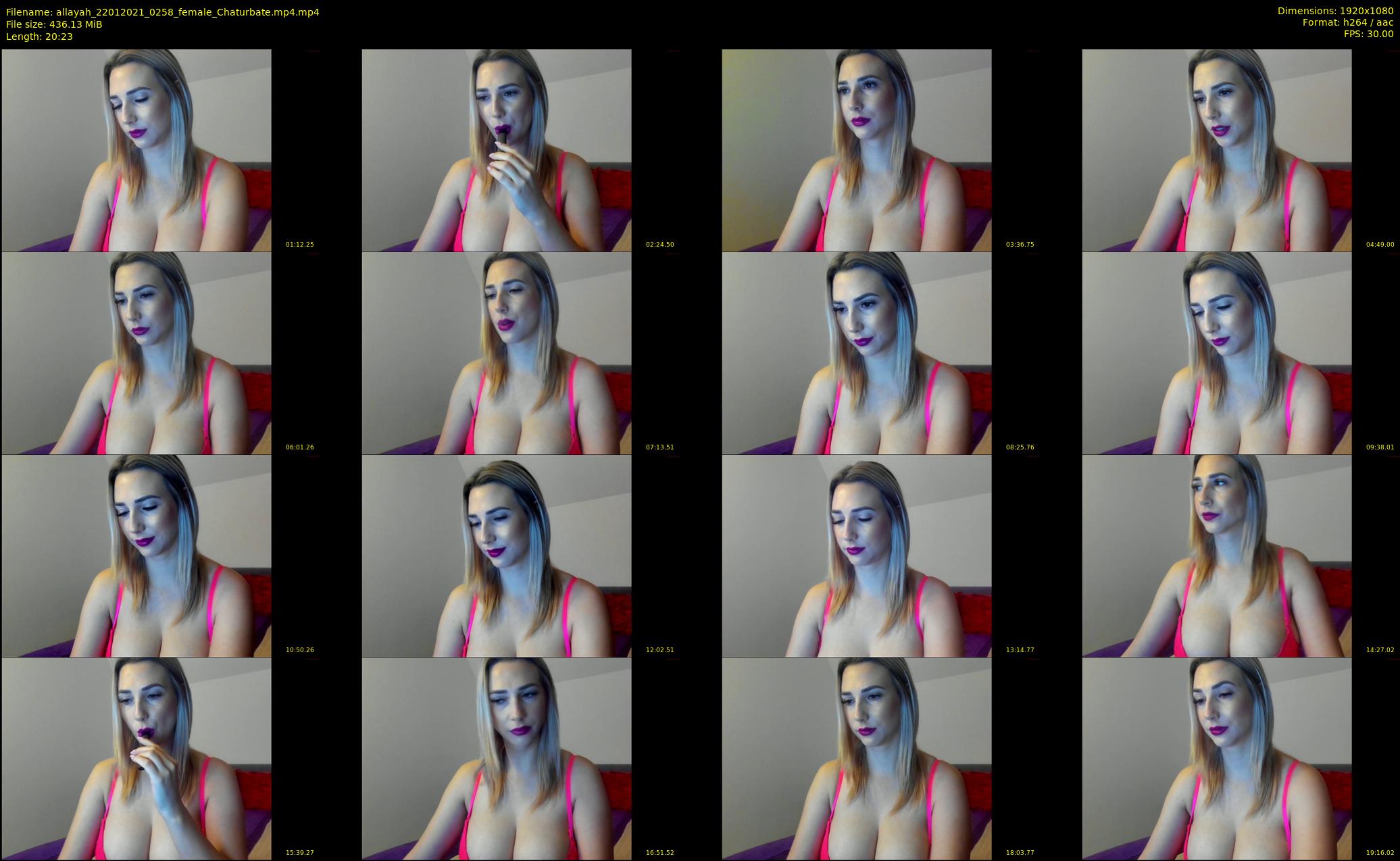 allayah — 21 minute Chaturbate female cam show recording, 1080p, Jan 22, 2021
