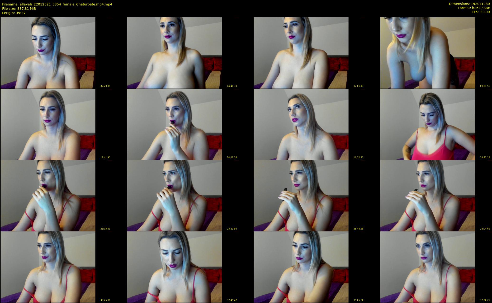 allayah — 40 minute Chaturbate female cam show recording, 1080p, Jan 22, 2021