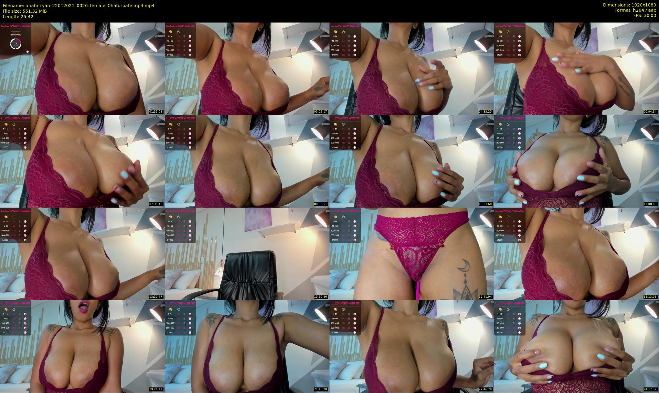 anahi_ryan — 26 minute Chaturbate female cam show recording, 1080p, Jan 22, 2021