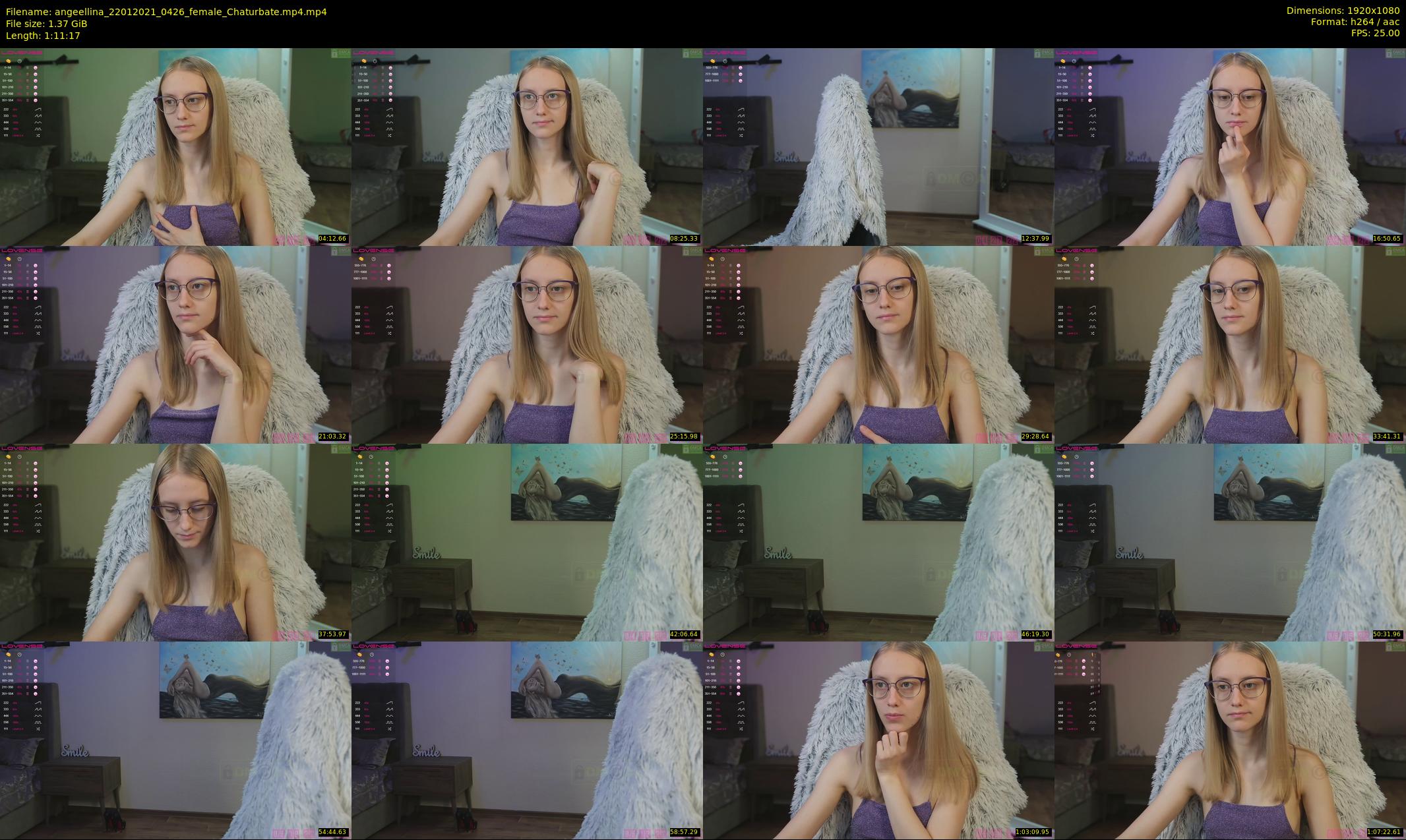 angeellina — 72 minute Chaturbate female cam show recording, 1080p, Jan 22, 2021