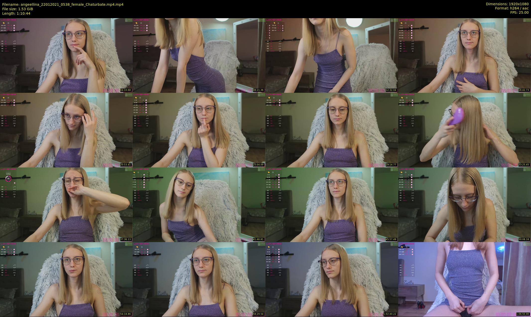 angeellina — 71 minute Chaturbate female cam show recording, 1080p, Jan 22, 2021