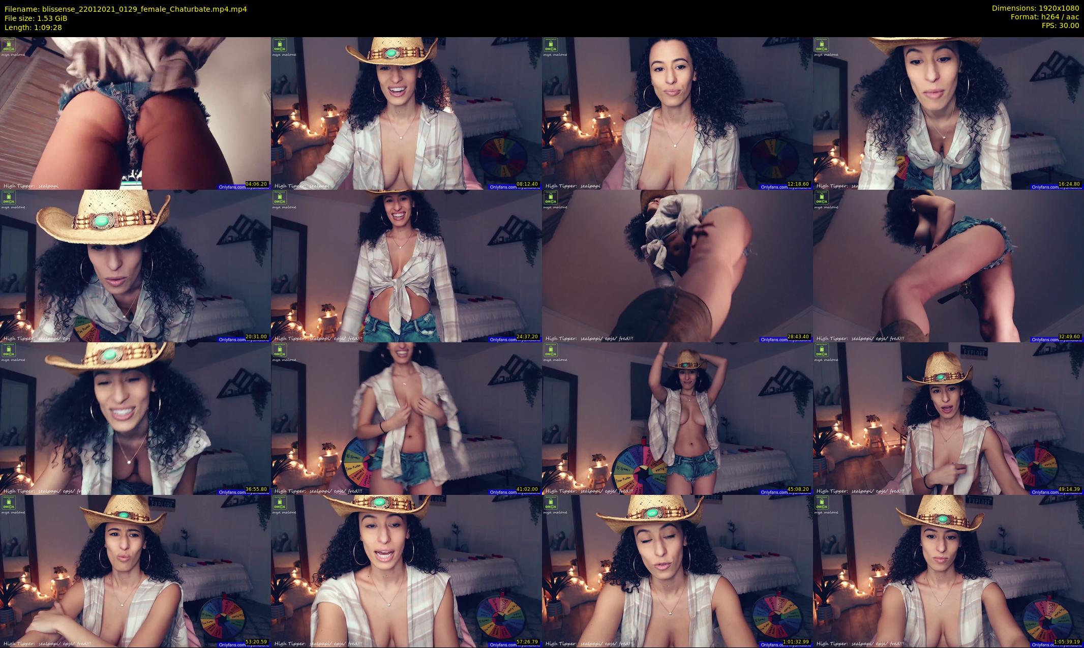blissense — 70 minute Chaturbate female cam show recording, 1080p, Jan 22, 2021