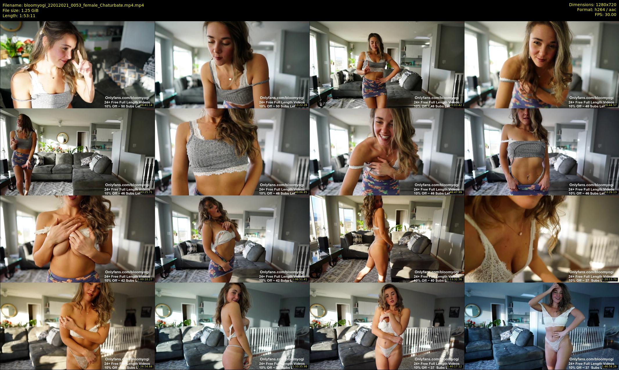 bloomyogi — 114 minute Chaturbate female cam show recording, 720p, Jan 22, 2021