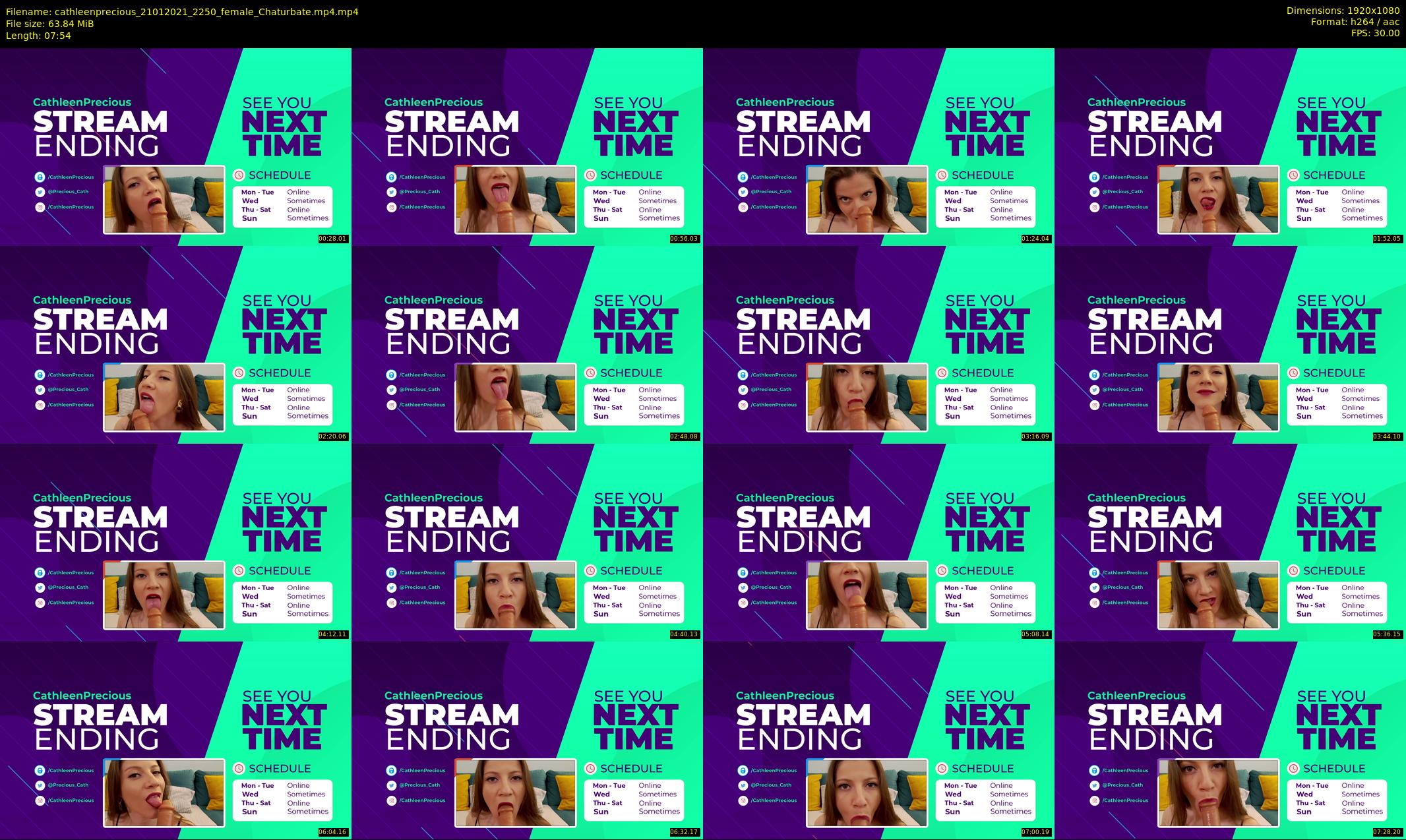 cathleenprecious — 8 minute Chaturbate female cam show recording, 1080p, Jan 21, 2021