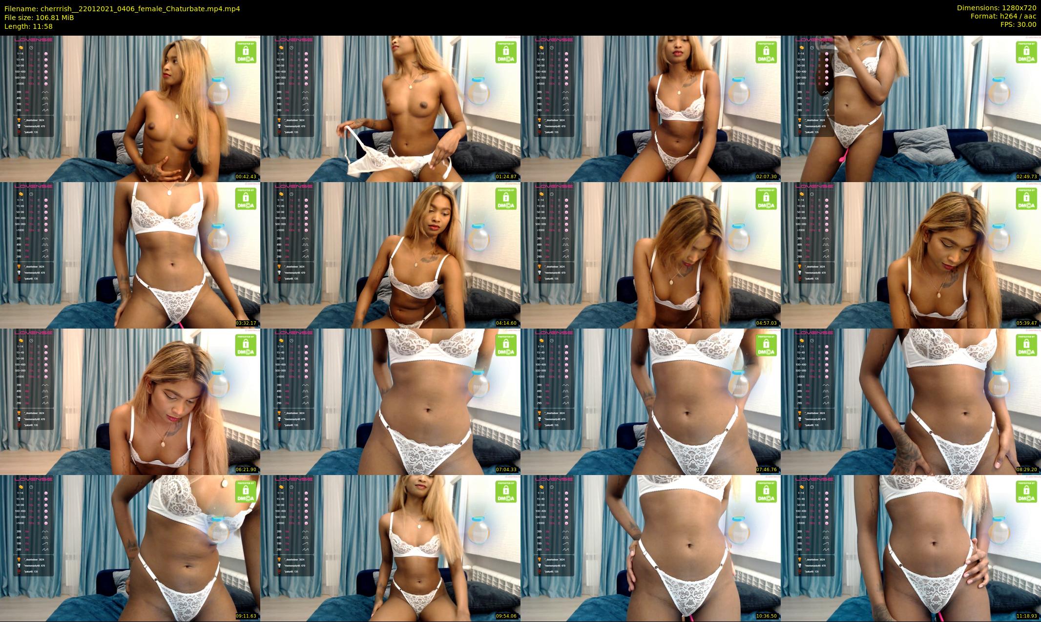 cherrrish_ — 12 minute Chaturbate female cam show recording, 720p, Jan 22, 2021