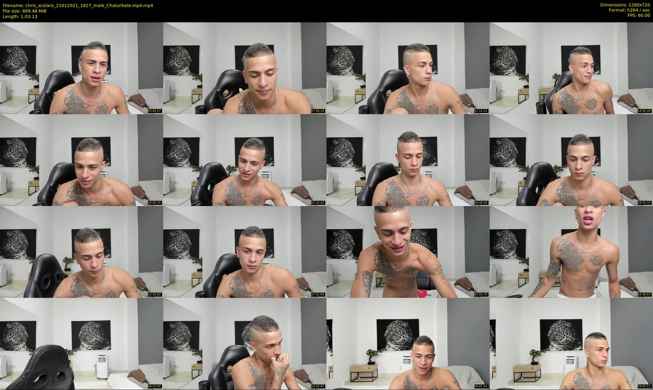 chris_scolaro — 64 minute Chaturbate male cam show recording, 720p, Jan 21, 2021