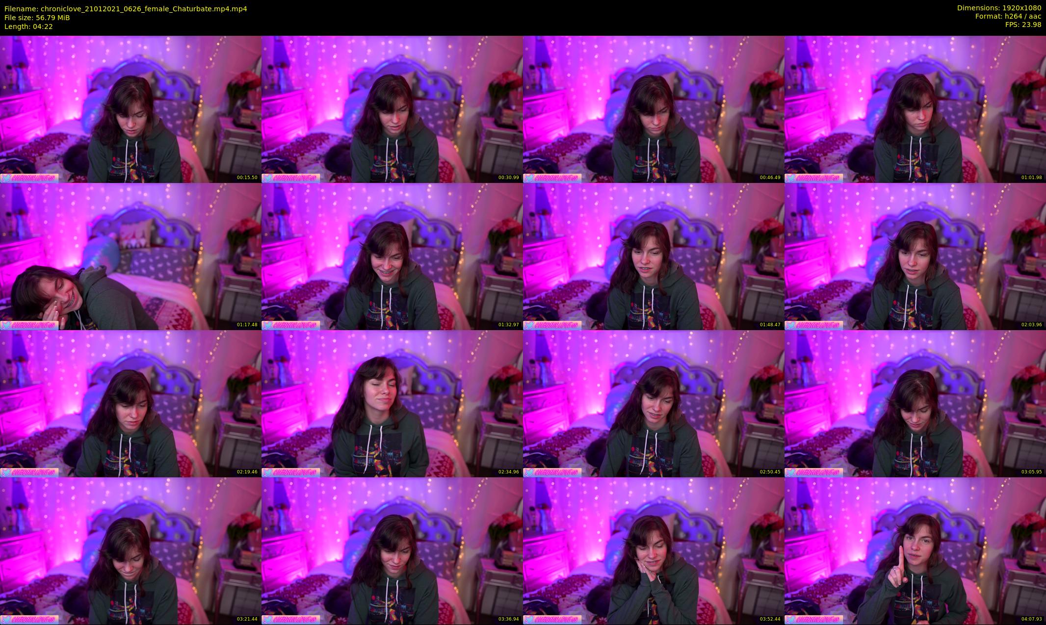 chroniclove — 5 minute Chaturbate female cam show recording, 1080p, Jan 21, 2021