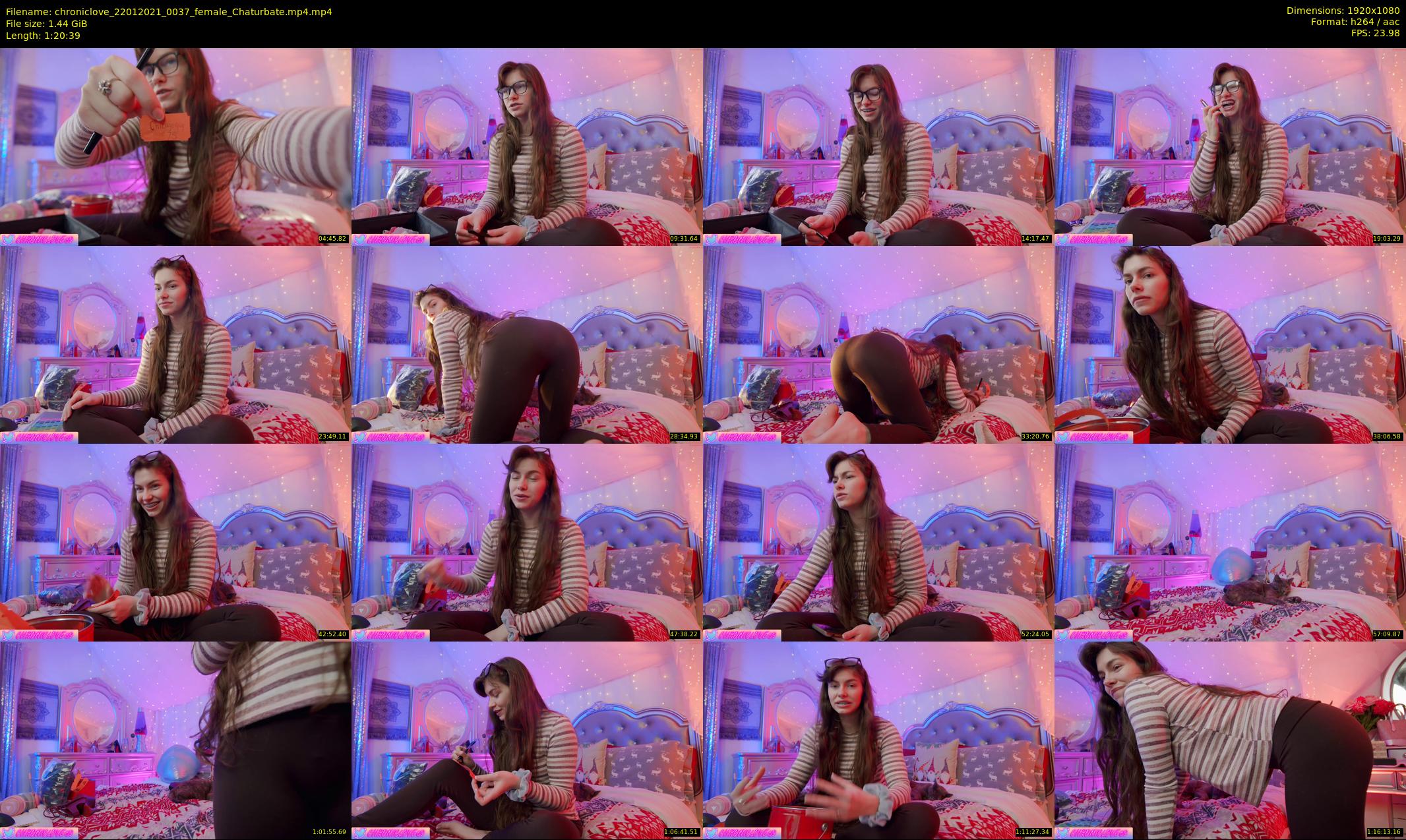 chroniclove — 81 minute Chaturbate female cam show recording, 1080p, Jan 22, 2021