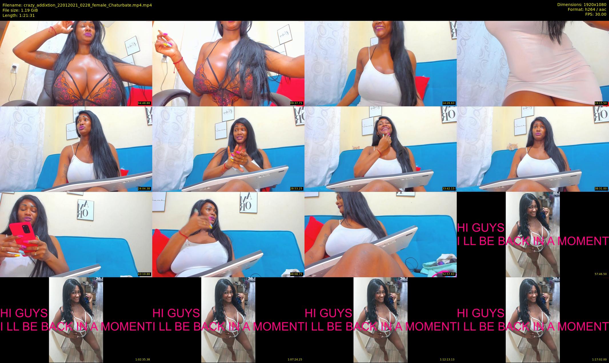 crazy_addixtion — 82 minute Chaturbate female cam show recording, 1080p, Jan 22, 2021