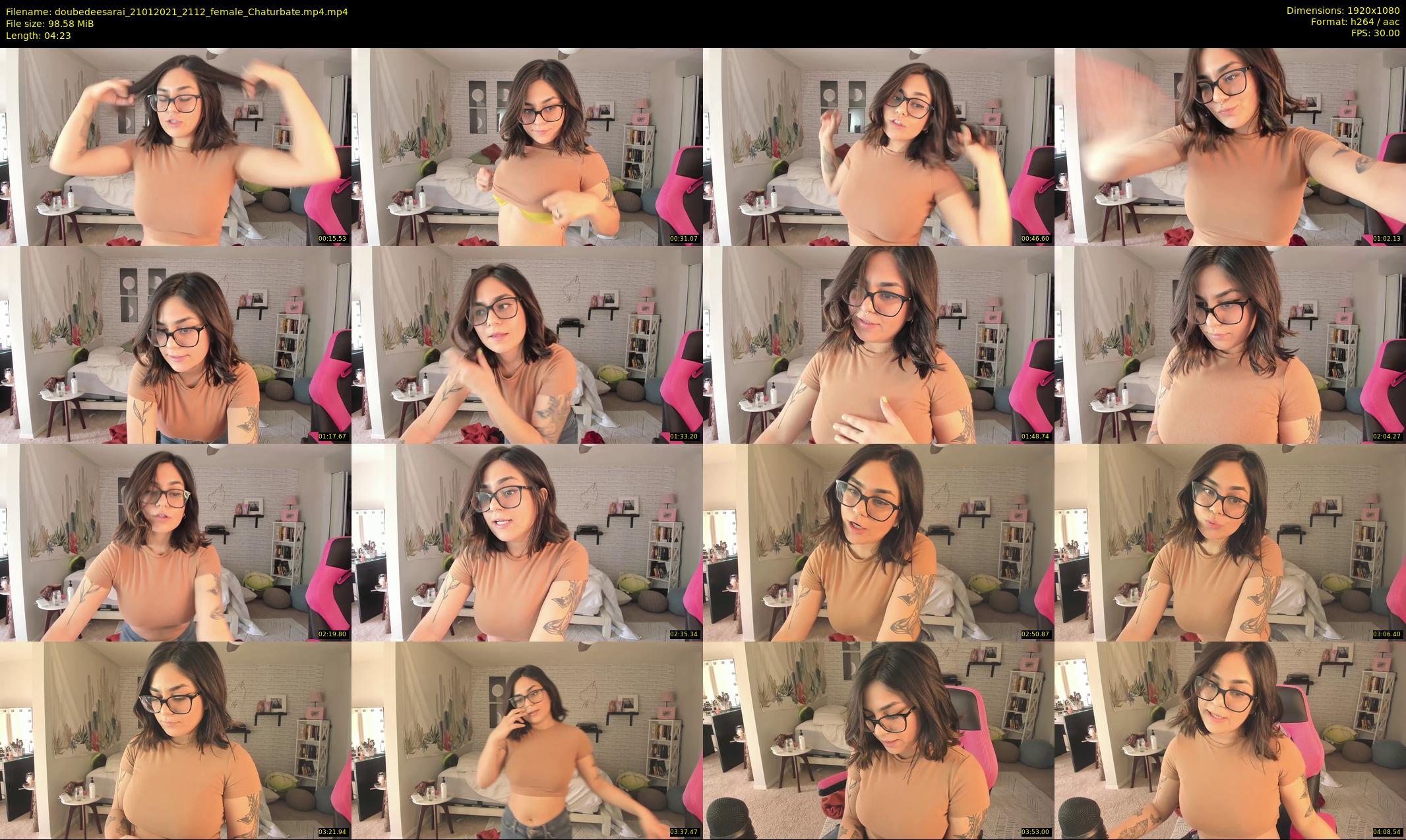 doubedeesarai — 5 minute Chaturbate female cam show recording, 1080p, Jan 21, 2021