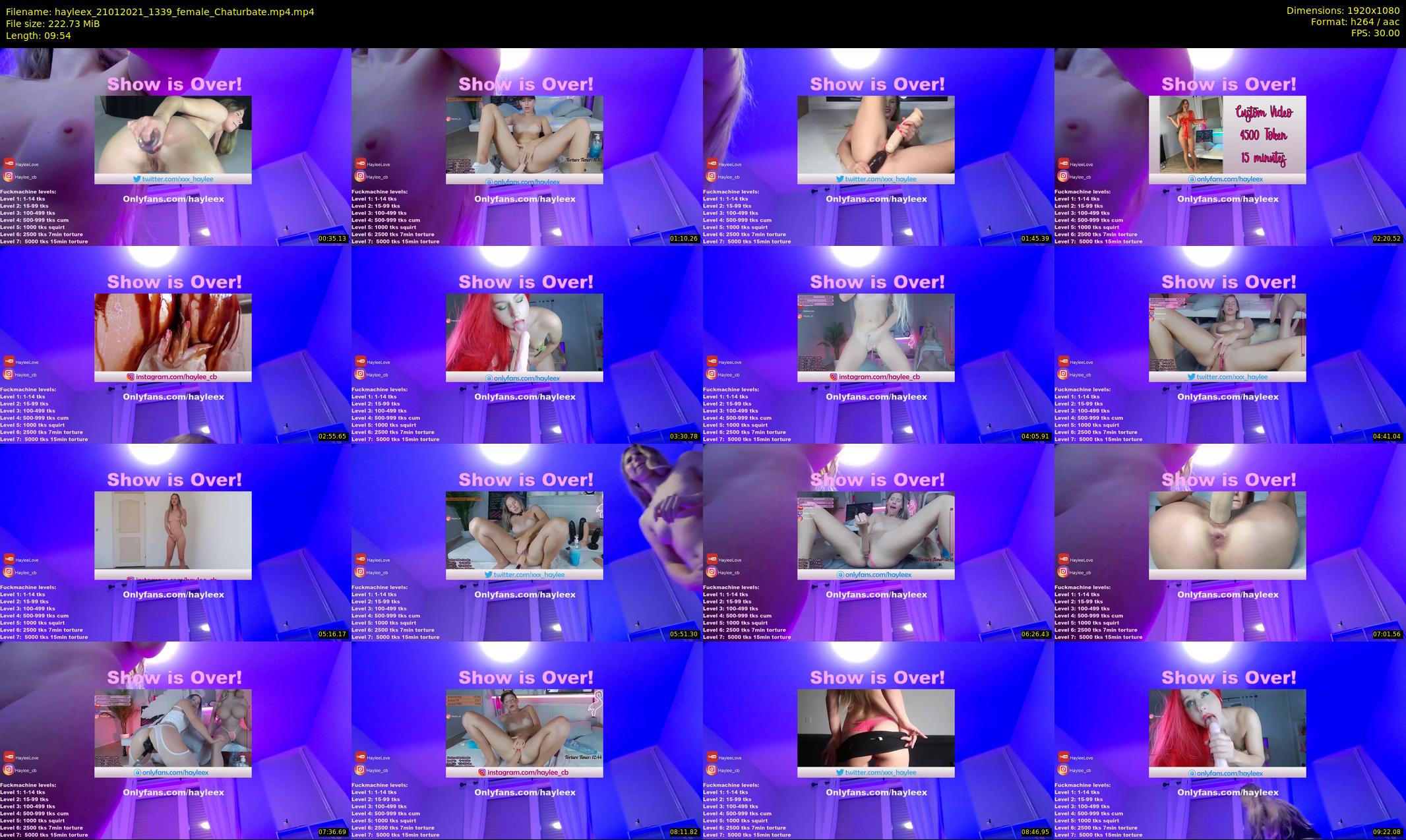 hayleex — 10 minute Chaturbate female cam show recording, 1080p, Jan 21, 2021