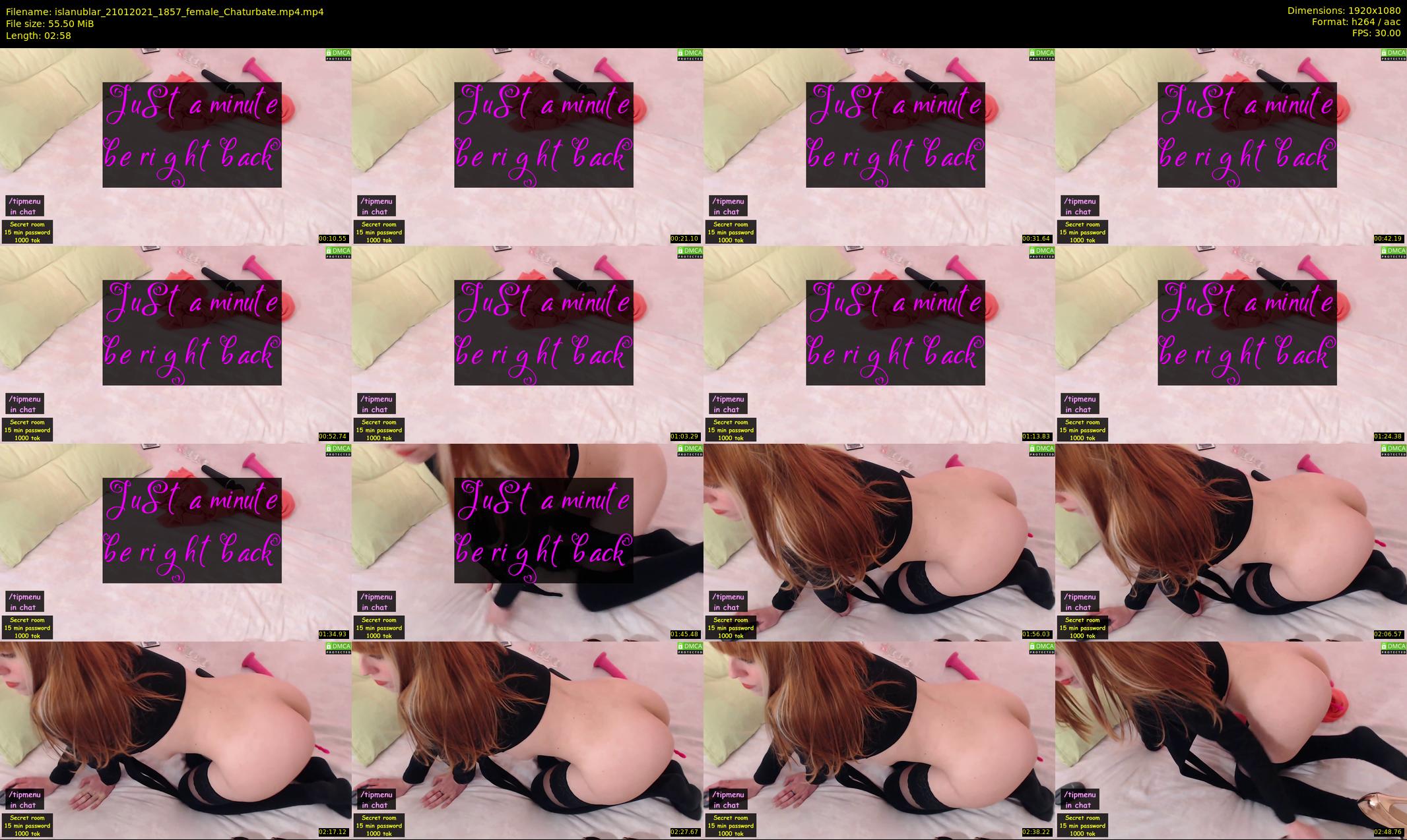 islanublar — 3 minute Chaturbate female cam show recording, 1080p, Jan 21, 2021
