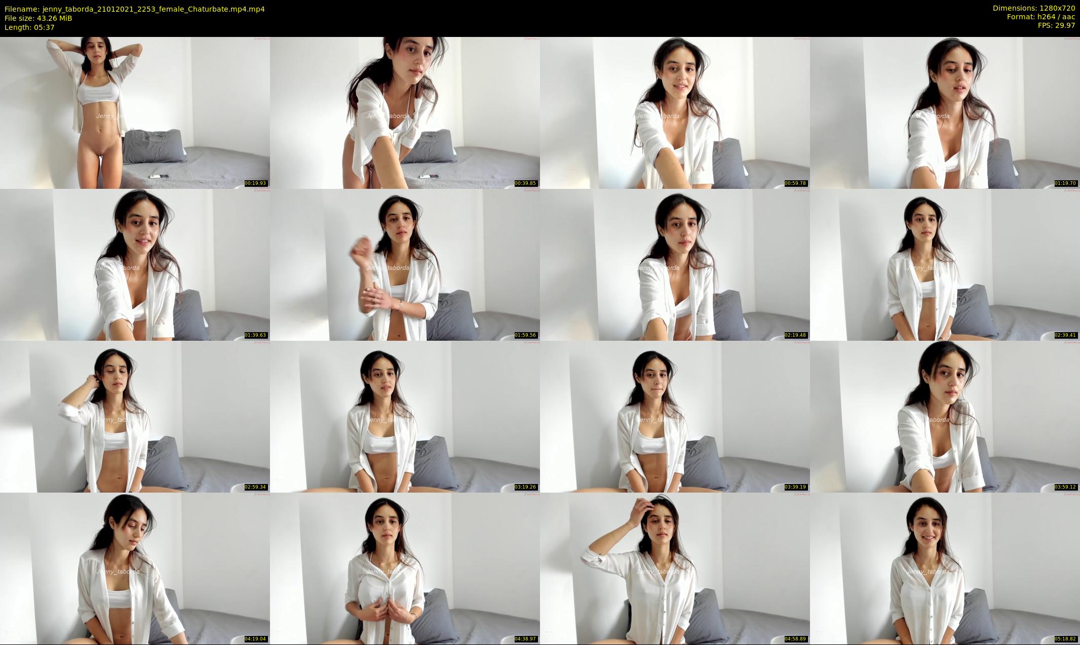 jenny_taborda — 6 minute Chaturbate female cam show recording, 720p, Jan 21, 2021
