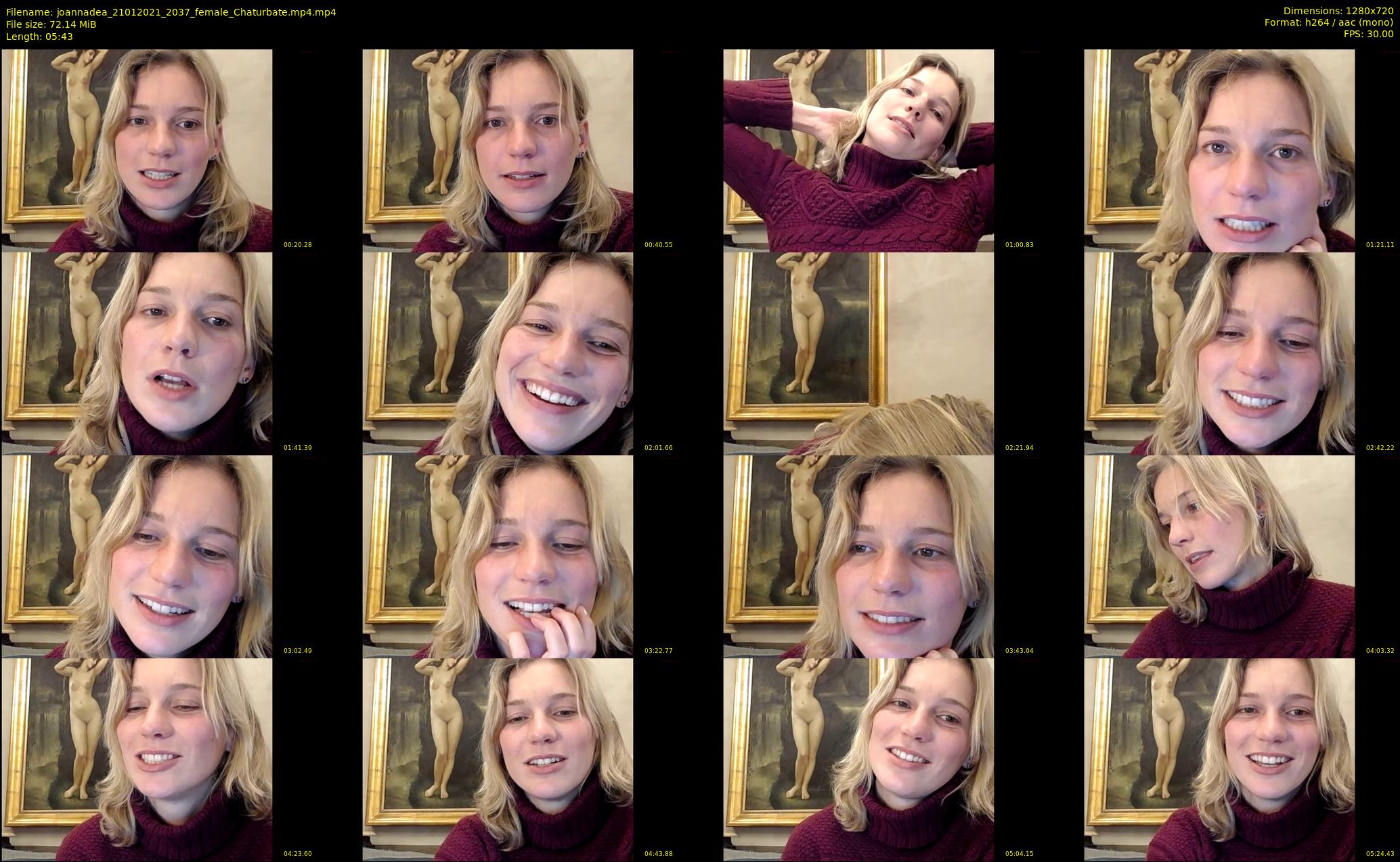joannadea — 6 minute Chaturbate female cam show recording, 720p, Jan 21, 2021