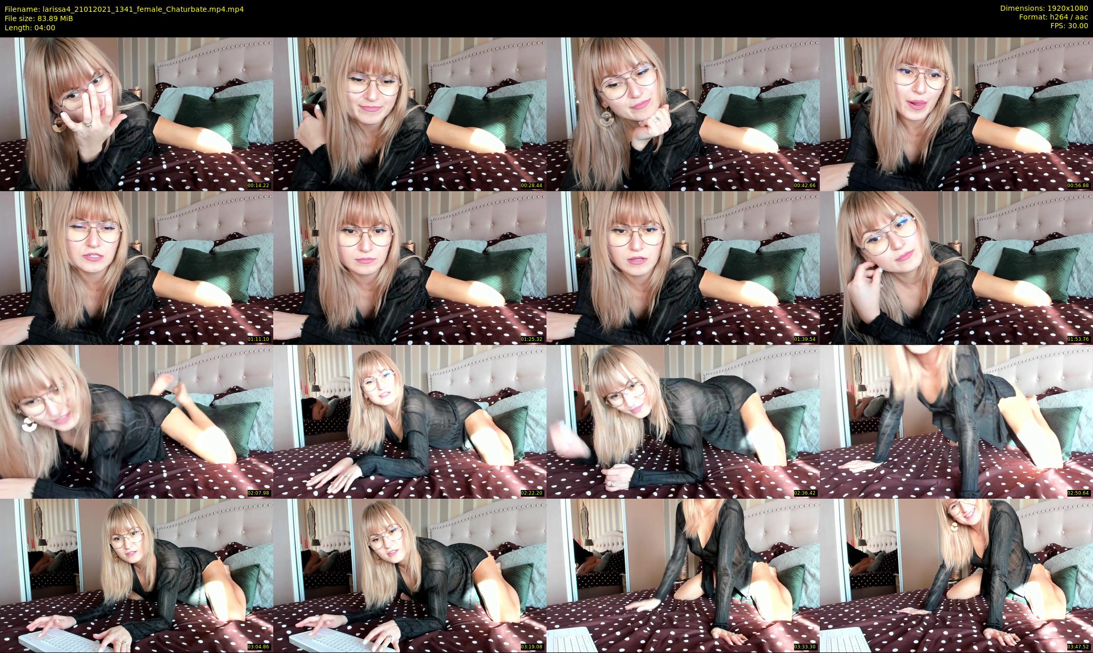 larissa4 — 4 minute Chaturbate female cam show recording, 1080p, Jan 21, 2021