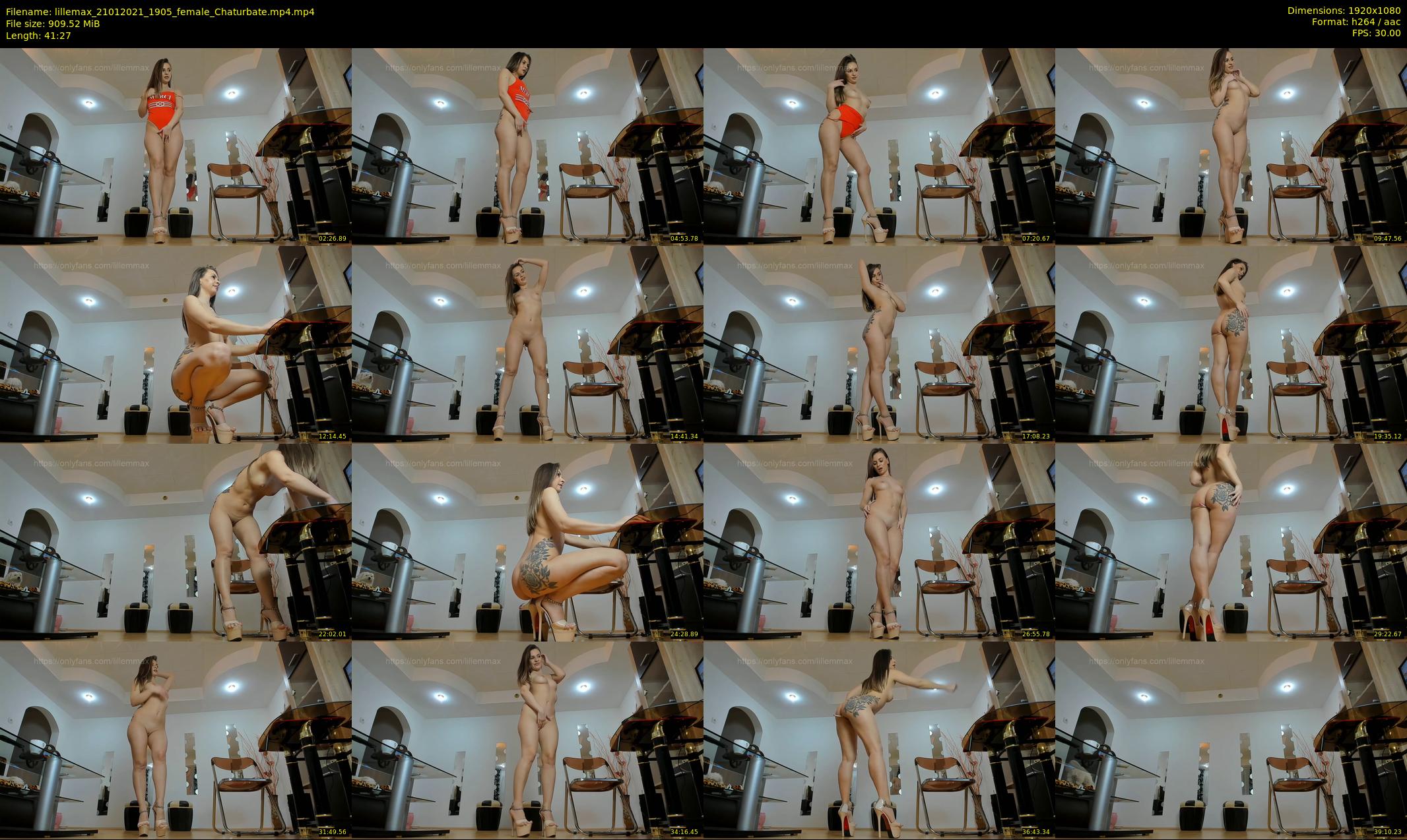 lillemax — 42 minute Chaturbate female cam show recording, 1080p, Jan 21, 2021