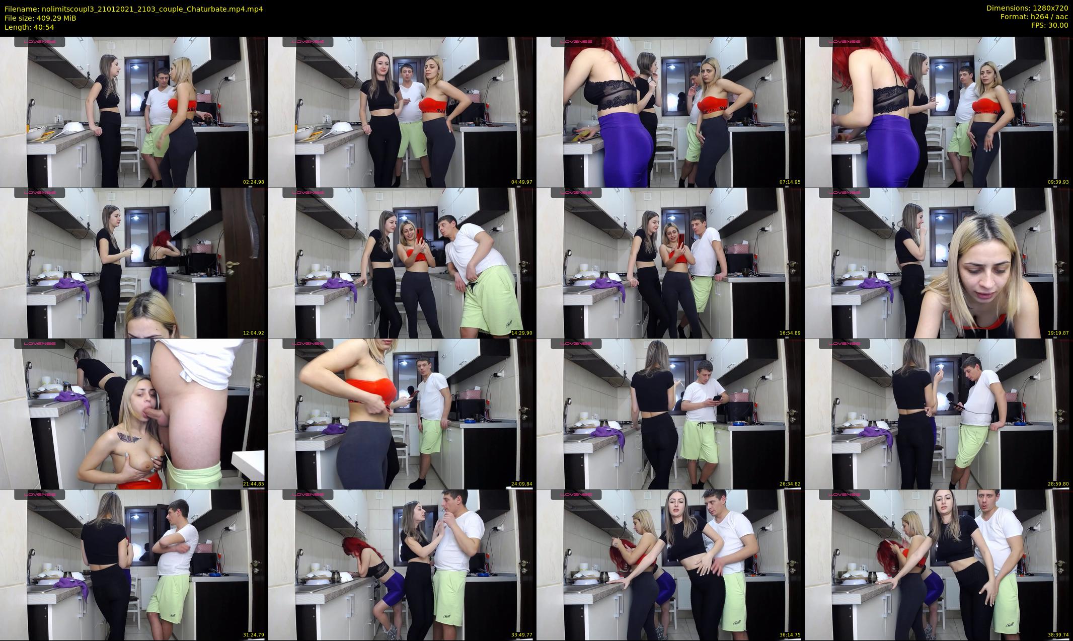 nolimitscoupl3 — 41 minute Chaturbate couple cam show recording, 720p, Jan 21, 2021