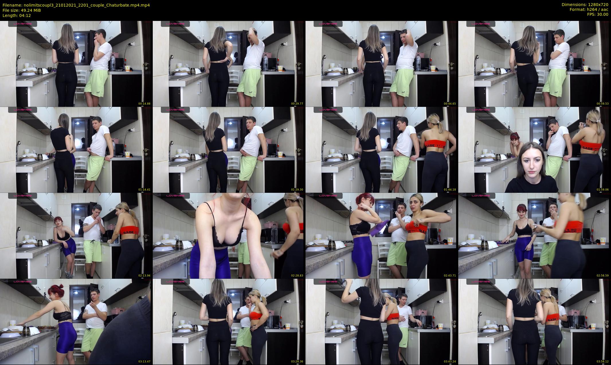 nolimitscoupl3 — 5 minute Chaturbate couple cam show recording, 720p, Jan 21, 2021