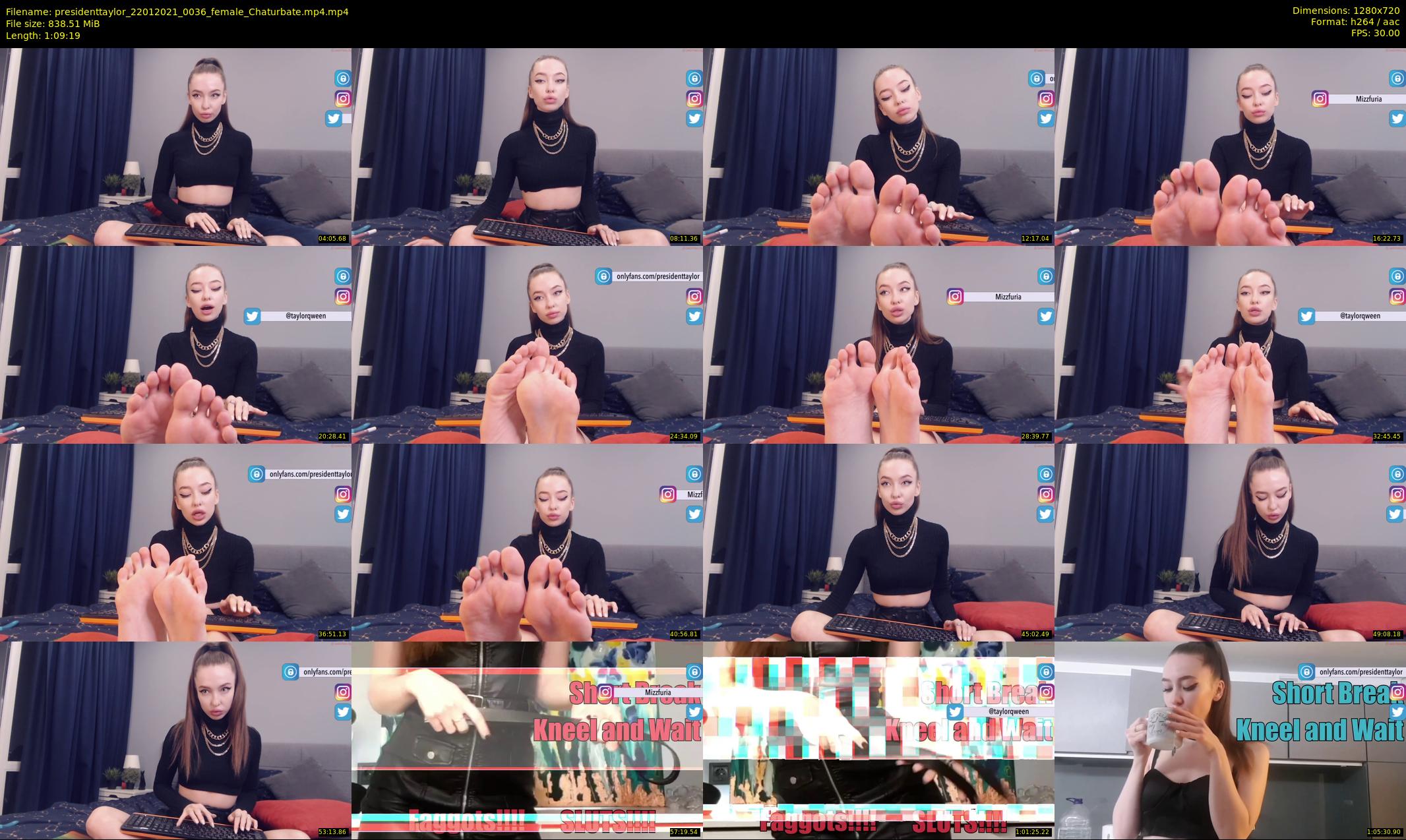 presidenttaylor — 70 minute Chaturbate female cam show recording, 720p, Jan 22, 2021