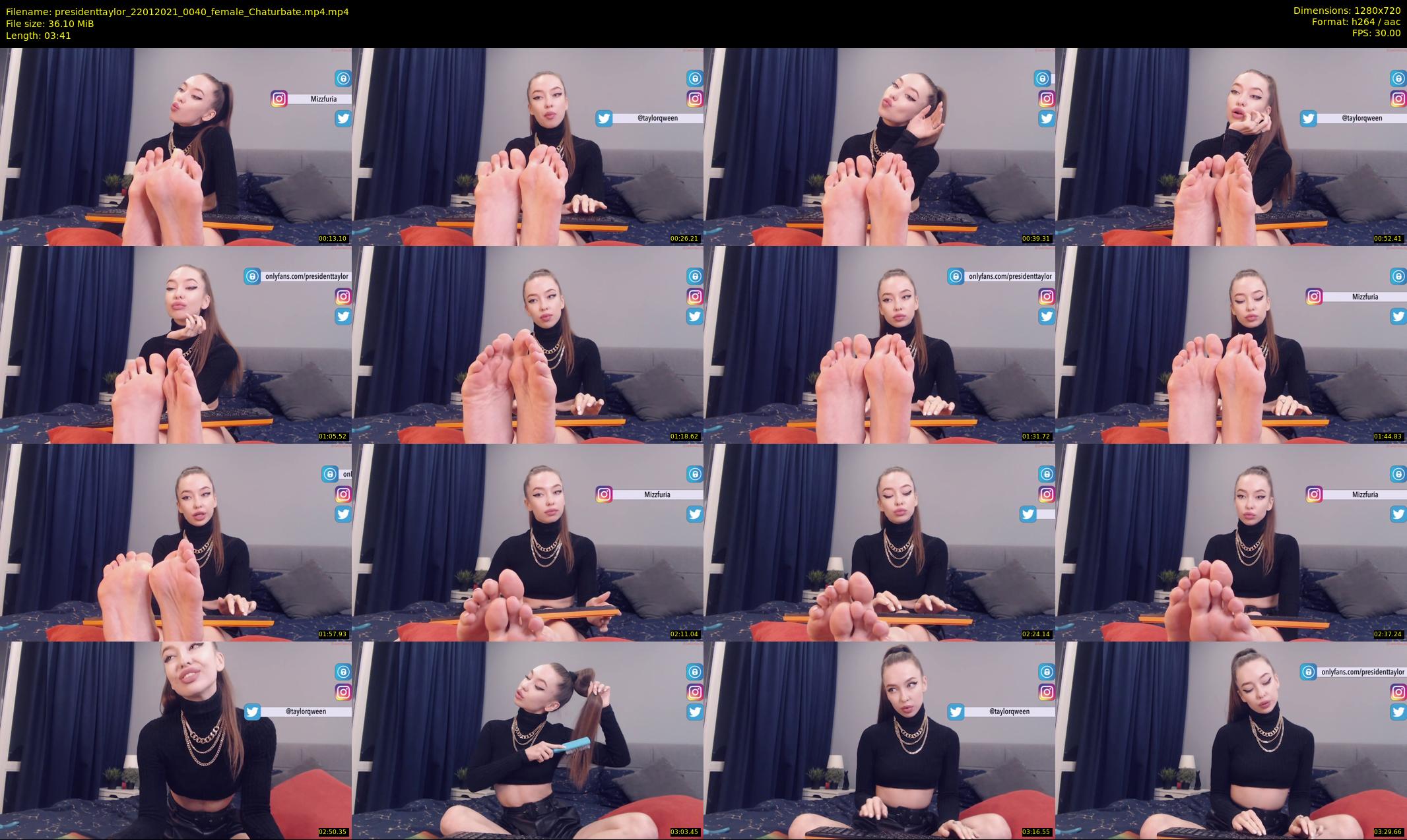 presidenttaylor — 4 minute Chaturbate female cam show recording, 720p, Jan 22, 2021
