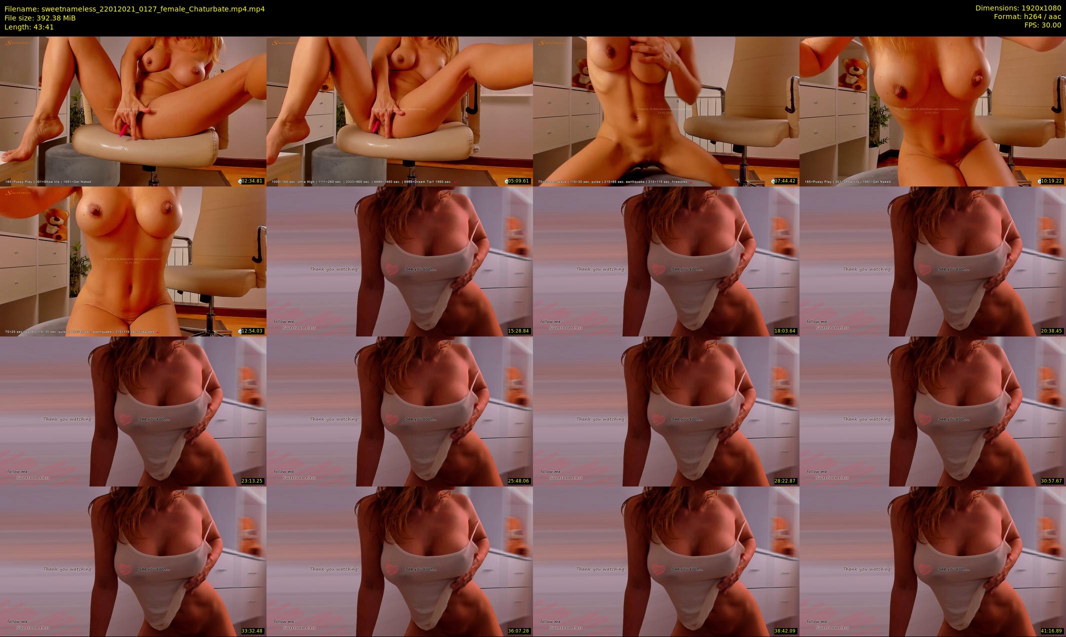 sweetnameless — 44 minute Chaturbate couple cam show recording, 1080p, Jan 22, 2021