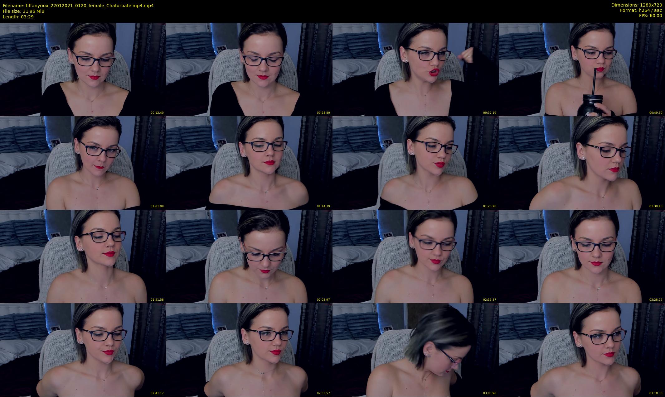 tiffanyriox — 4 minute Chaturbate female cam show recording, 720p, Jan 22, 2021