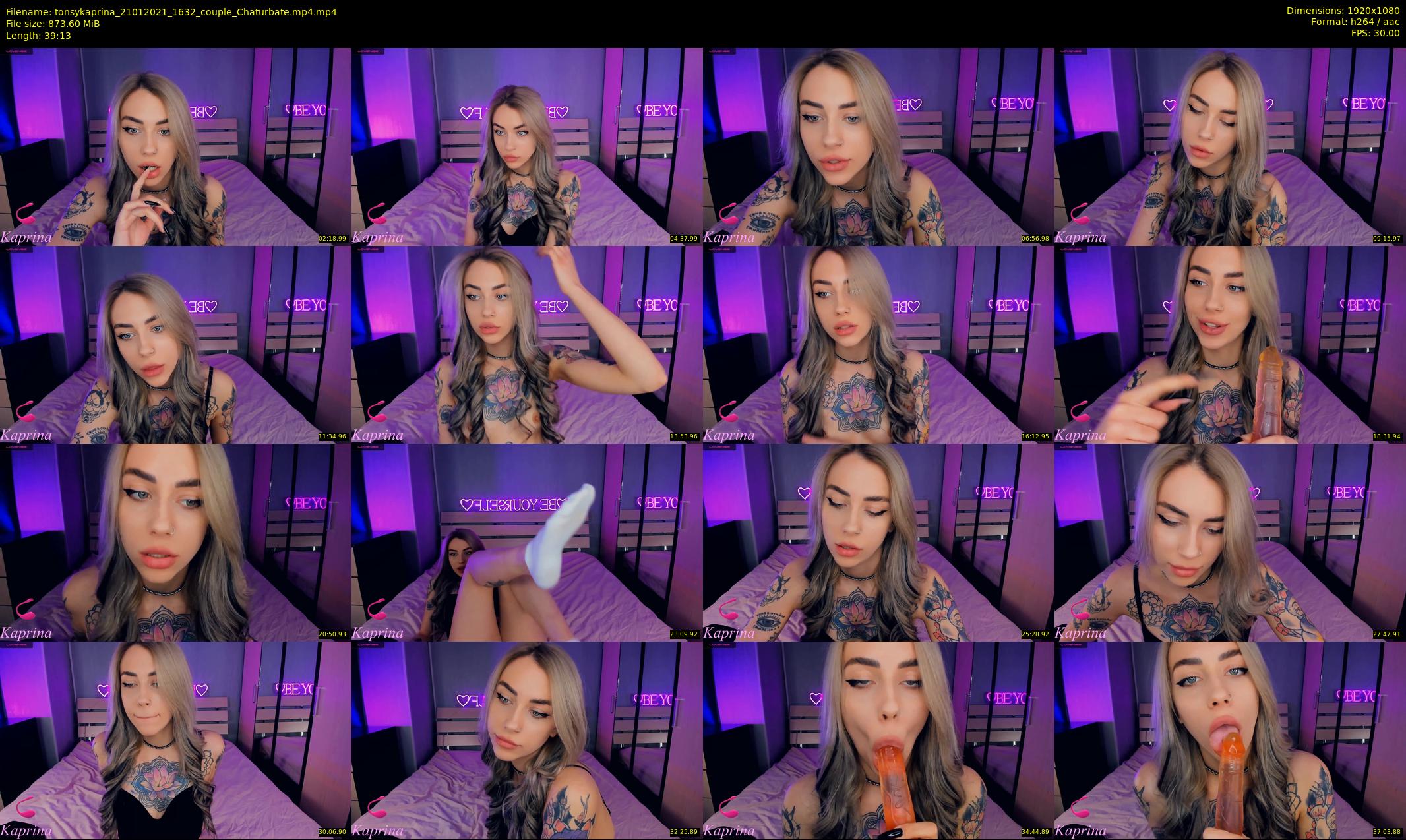 tonsykaprina — 40 minute Chaturbate couple cam show recording, 1080p, Jan 21, 2021