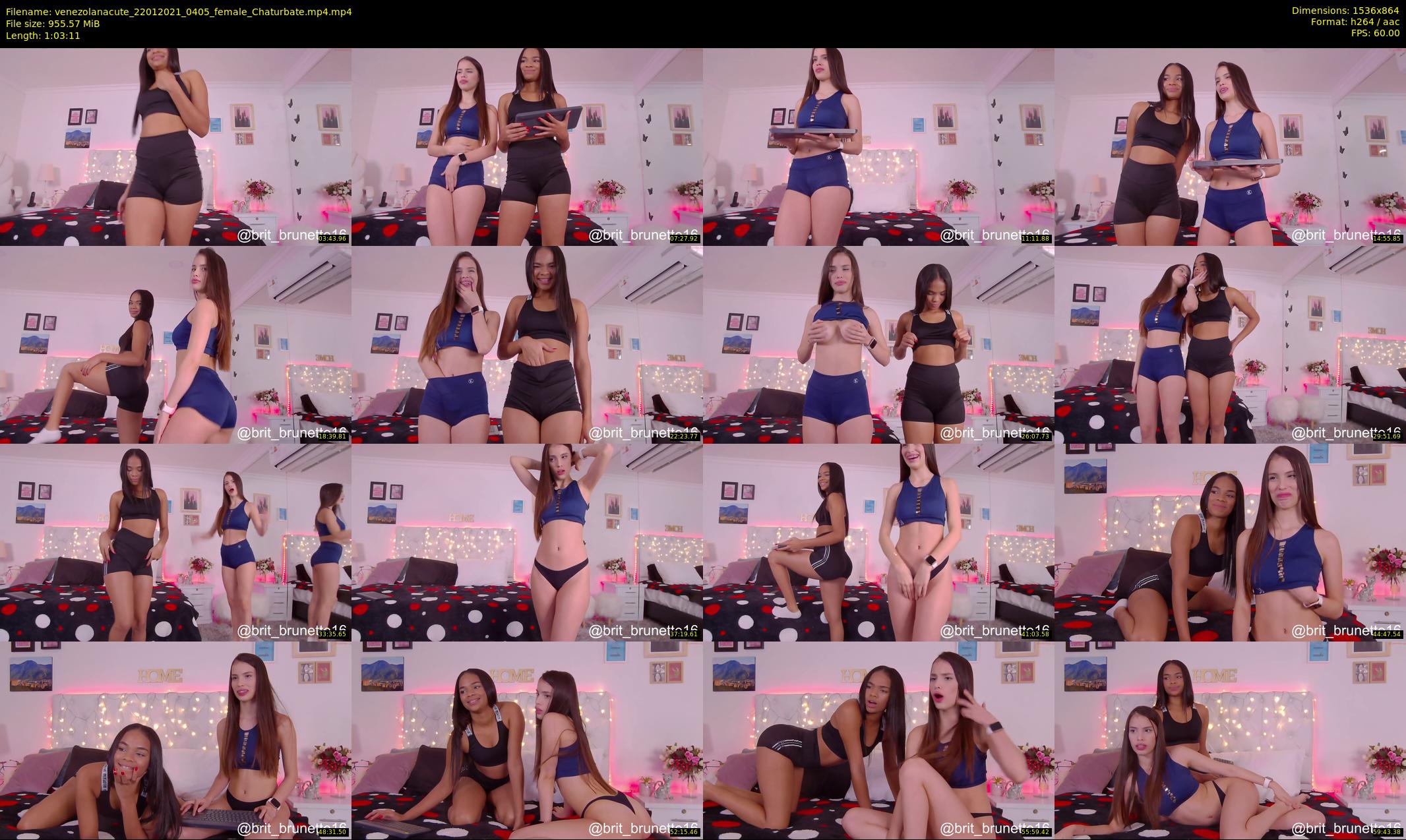 venezolanacute — 64 minute Chaturbate female cam show recording, 720p, Jan 22, 2021