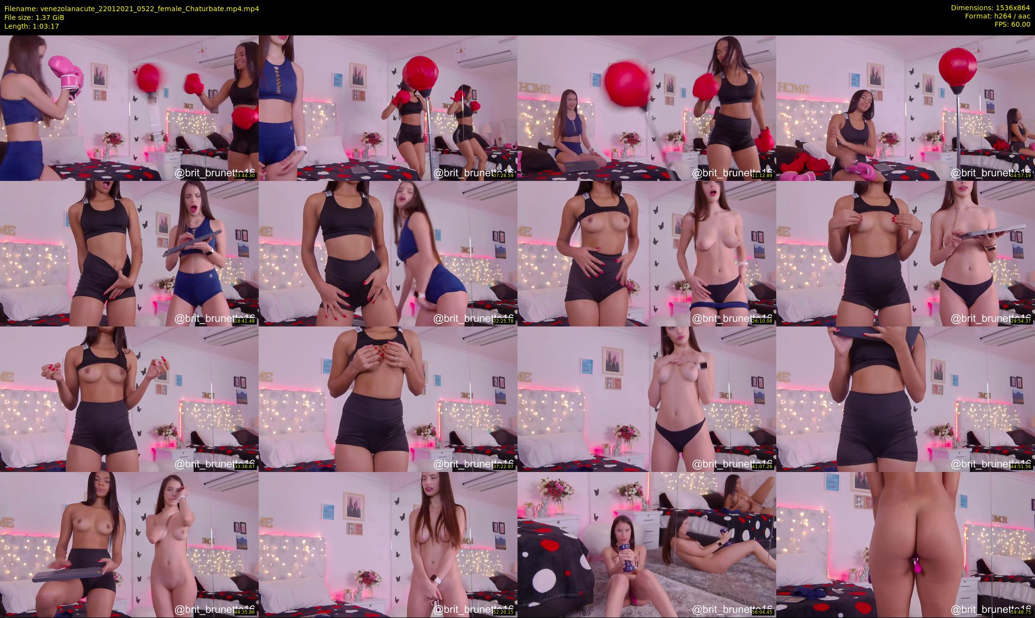 venezolanacute — 64 minute Chaturbate female cam show recording, 720p, Jan 22, 2021