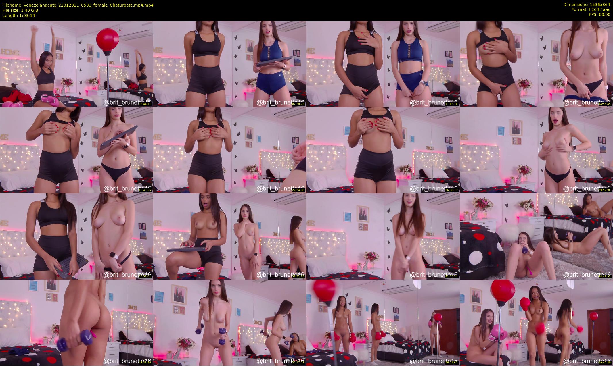 venezolanacute — 64 minute Chaturbate female cam show recording, 720p, Jan 22, 2021
